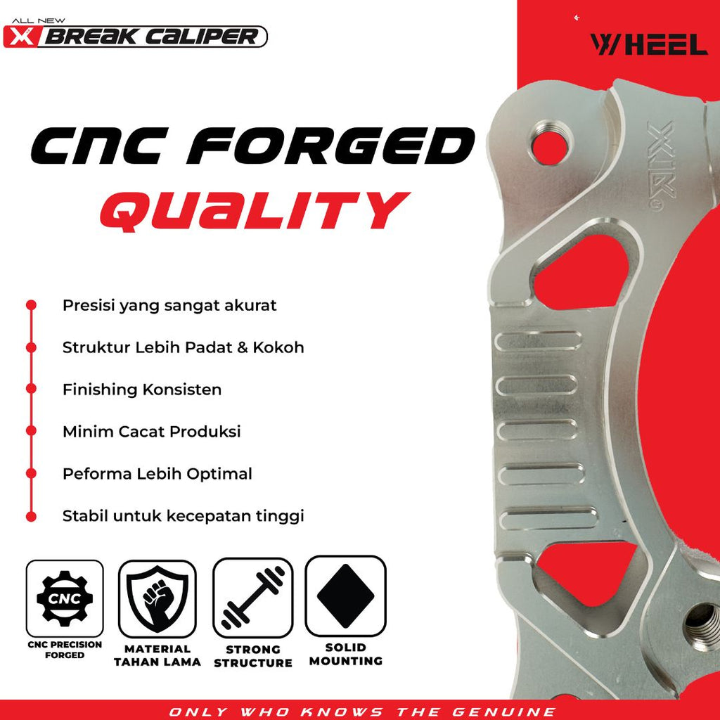 X-WHEEL Bracket Caliper 2 Piston CNC Vario 267MM
