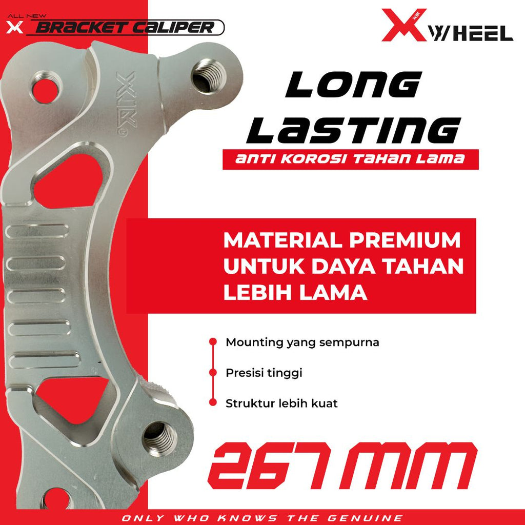 X-WHEEL Bracket Caliper 2 Piston CNC Vario 267MM