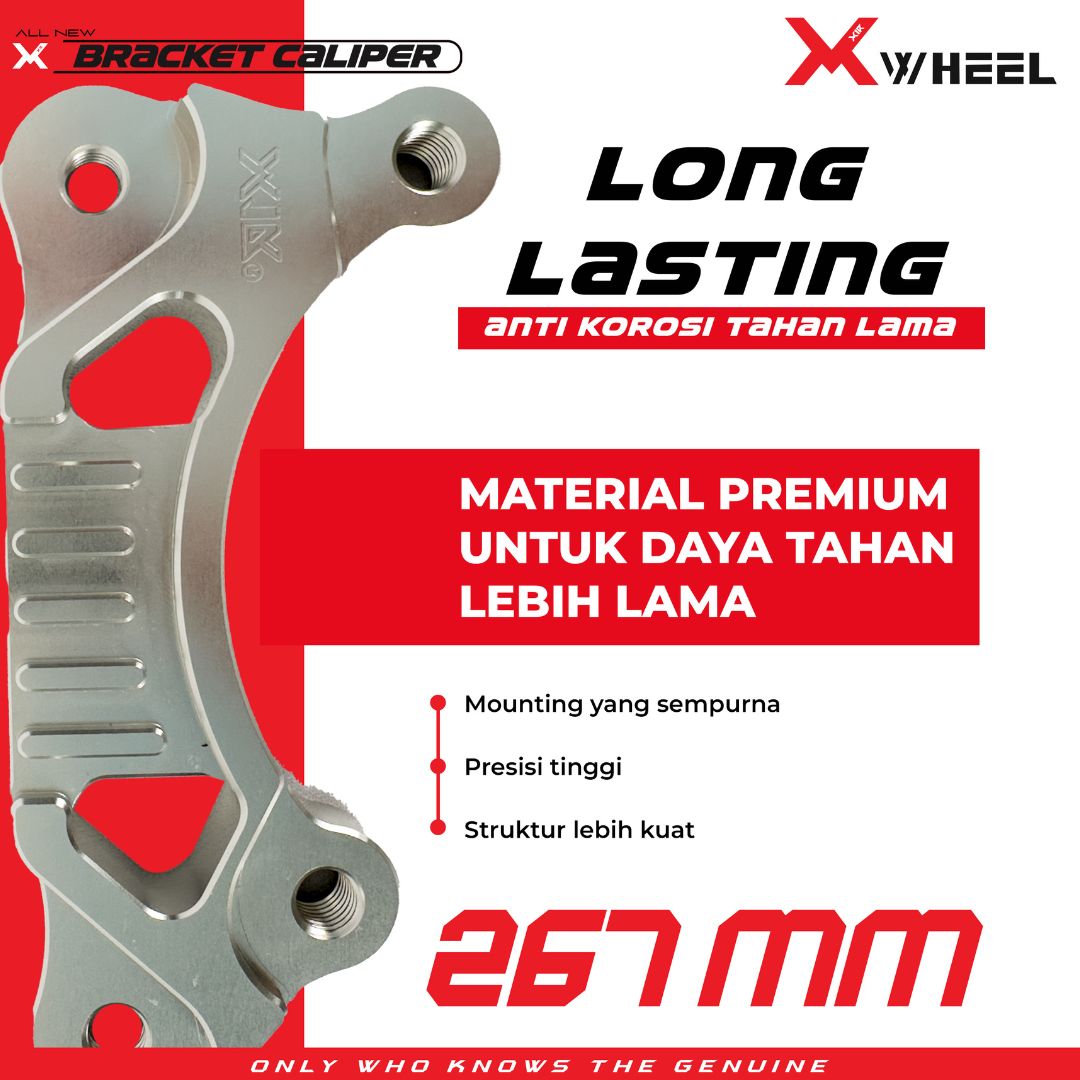 X-WHEEL Bracket Caliper 2 Piston CNC Vario 267MM