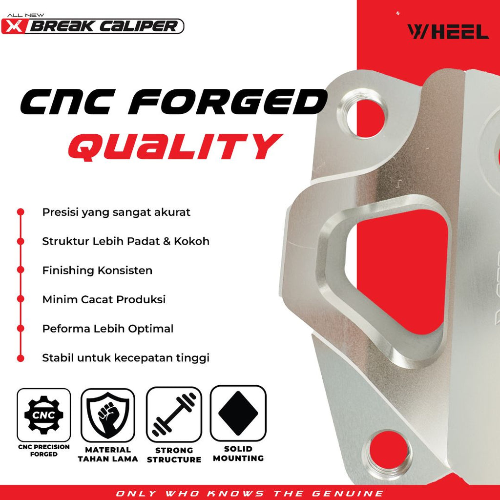 X-WHEEL Bracket Caliper 4 Piston CNC NMAX/AEROX 267MM