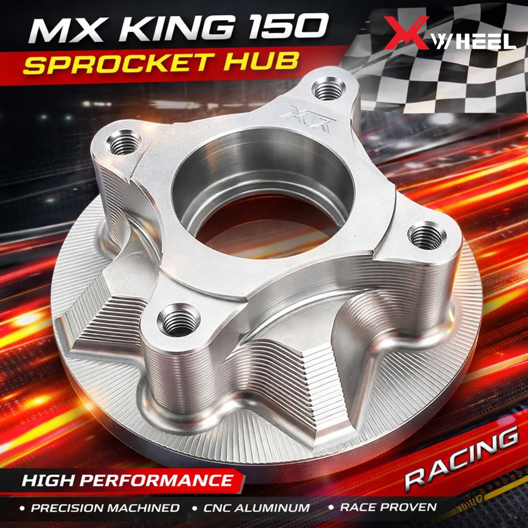 X-WHEEL Rear Sprocket Hub CNC 3D MXKING 150 SILVER 4H