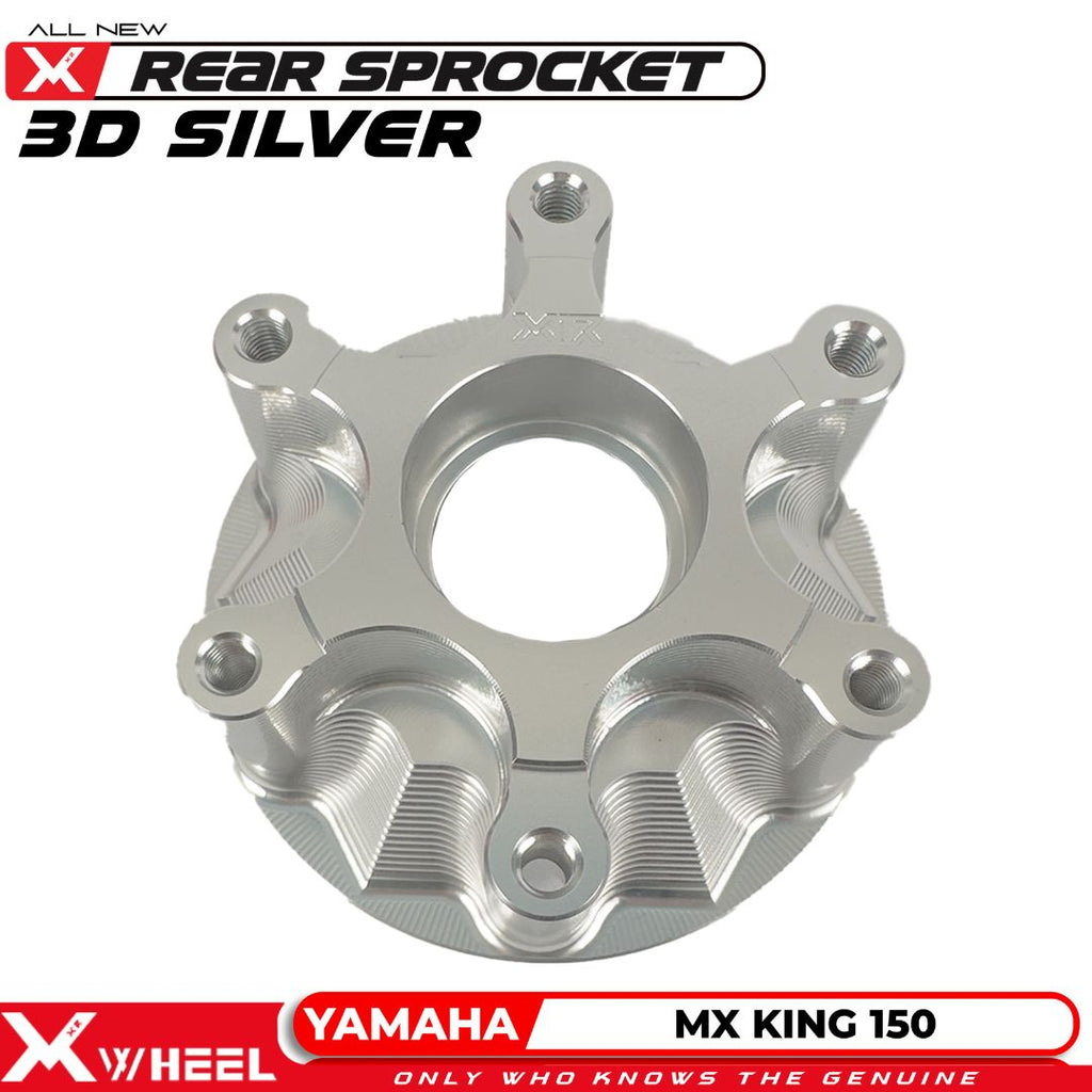 X-WHEEL Rear Sprocket Hub CNC 3D MXKING 150 SILVER 6H