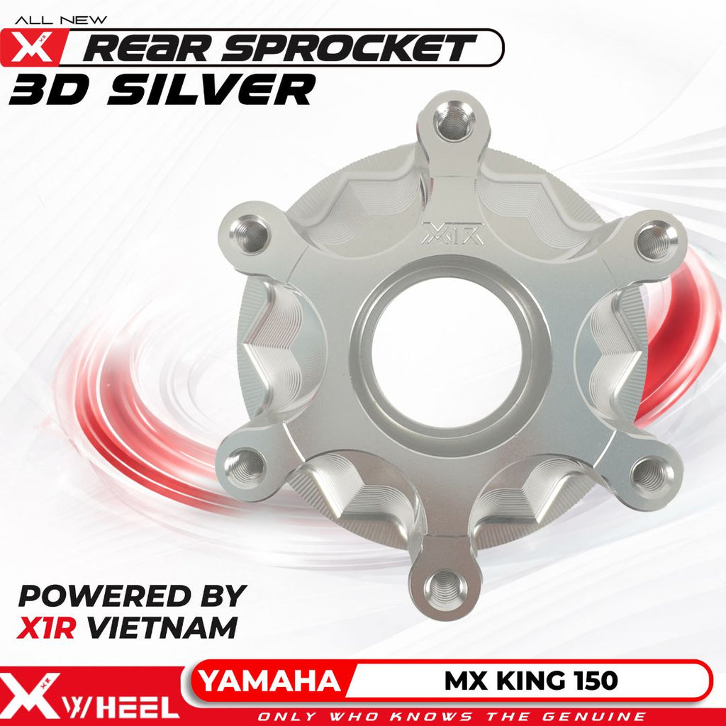 X-WHEEL Rear Sprocket Hub CNC 3D MXKING 150 SILVER 6H