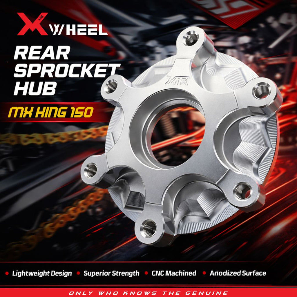X-WHEEL Rear Sprocket Hub CNC 3D MXKING 150 SILVER 6H
