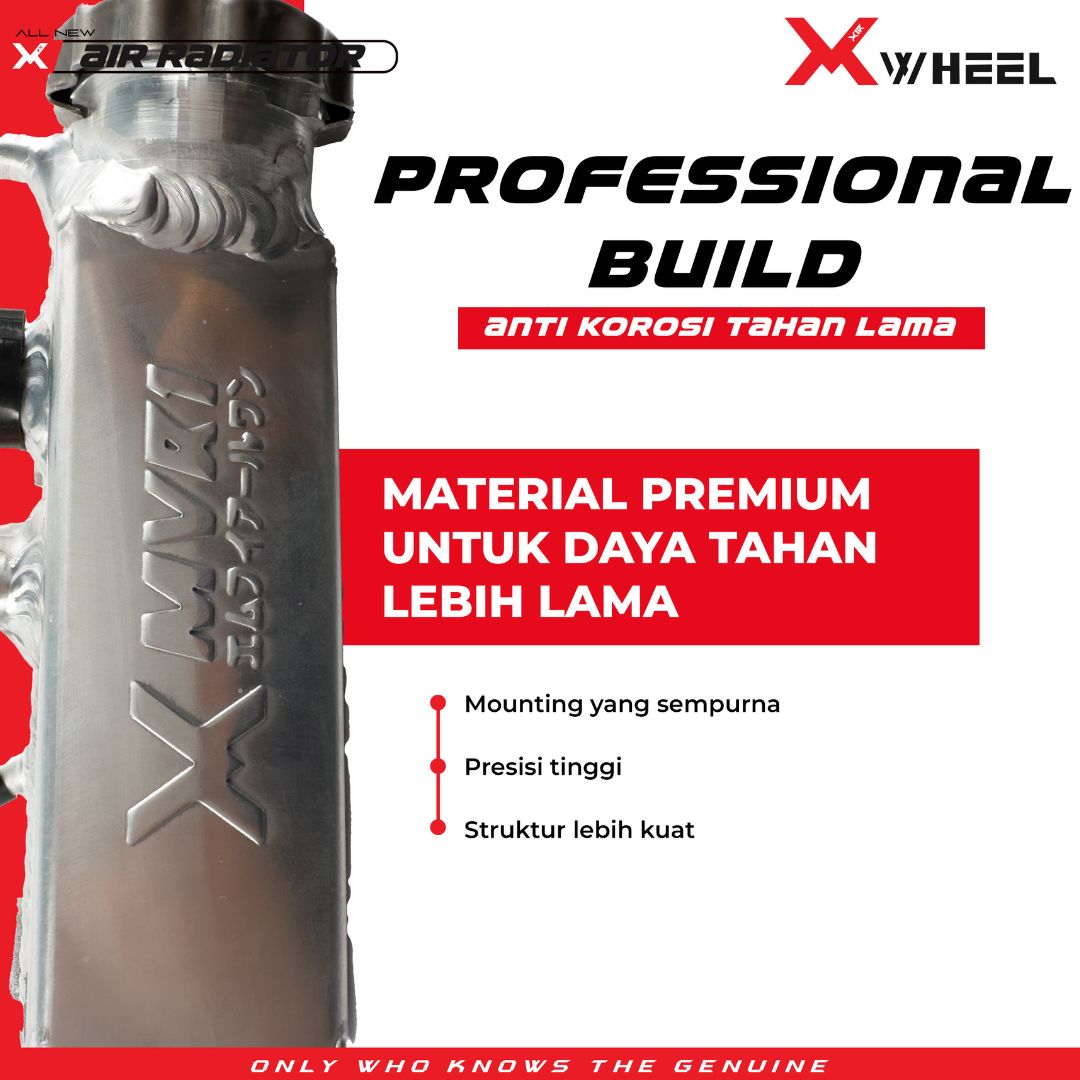 X-WHEEL Racing Radiator Full Aluminium MX KING 150 Titanium Blue