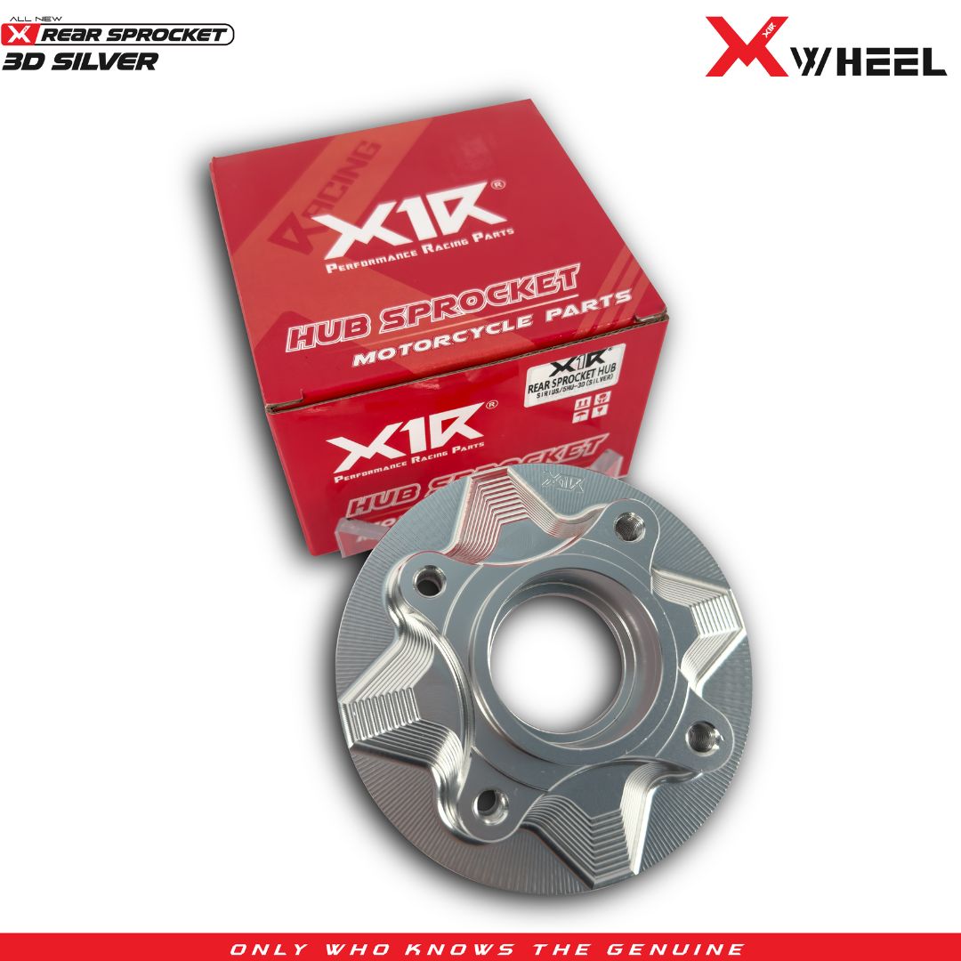 X-WHEEL Rear Sprocket Hub CNC 3D Vega SILVER 4H