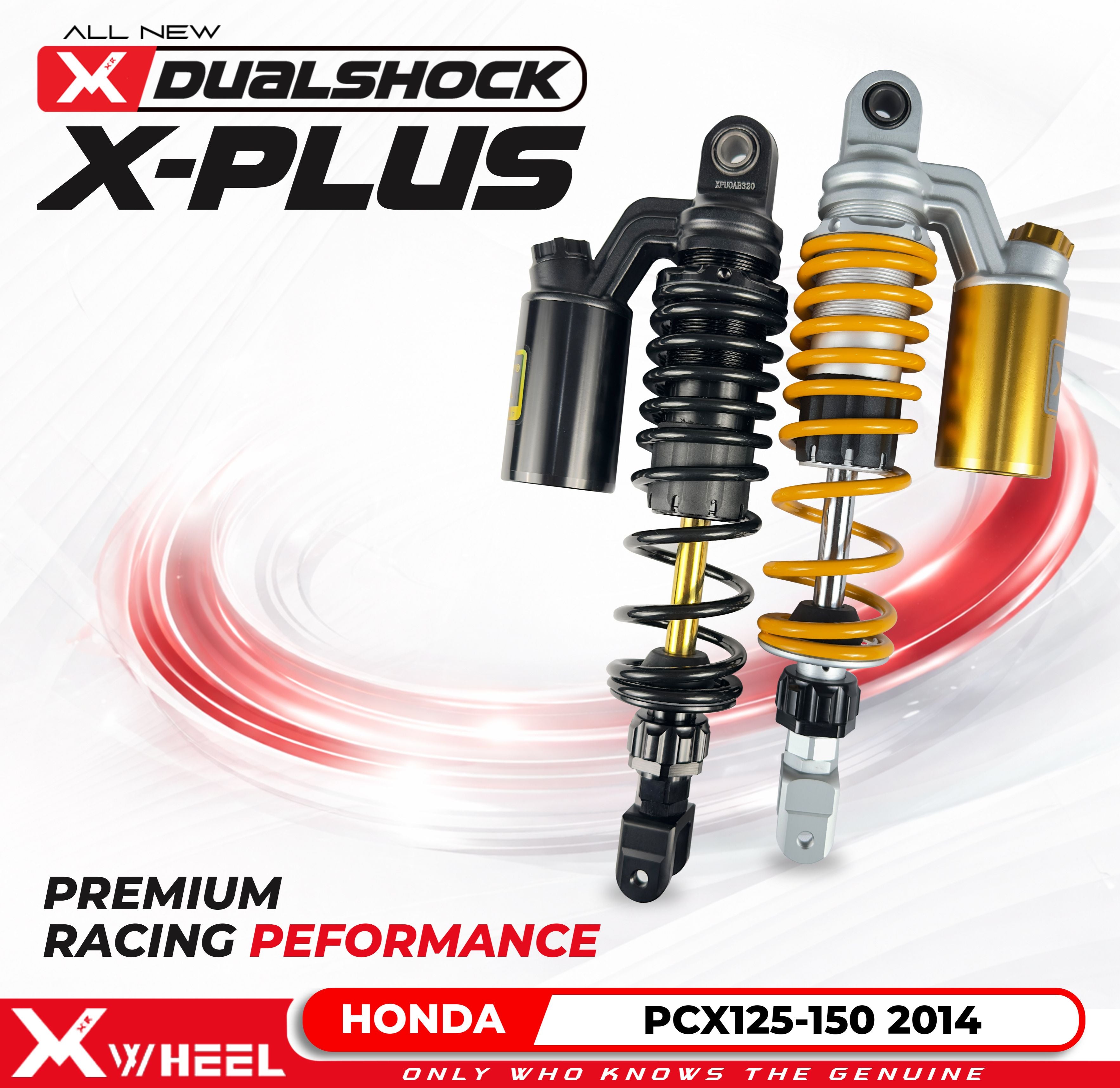 X-WHEEL Shock Breaker Dual O-Series X-Plus PCX 320MM Black Gold/Gold - Black Gold
