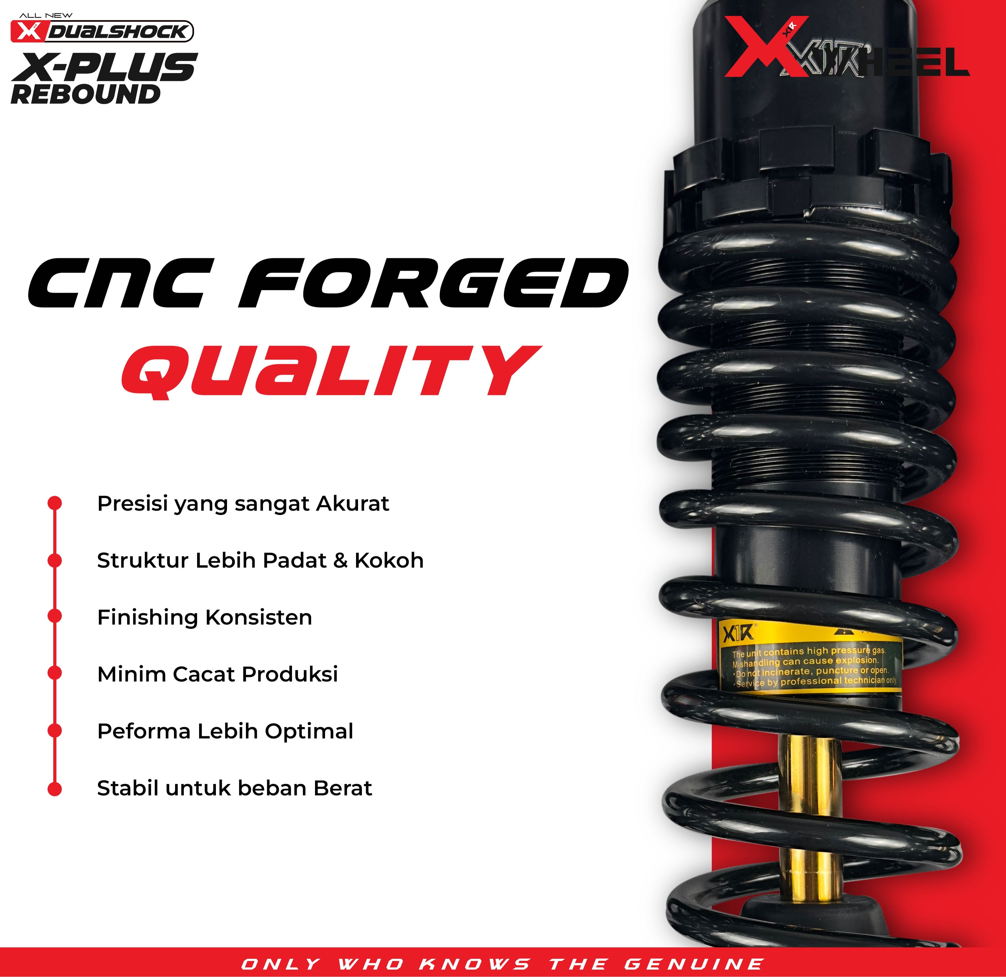 X-WHEEL Shock Breaker Dual D-Series X-Plus Supra 335MM Black/Black Gold