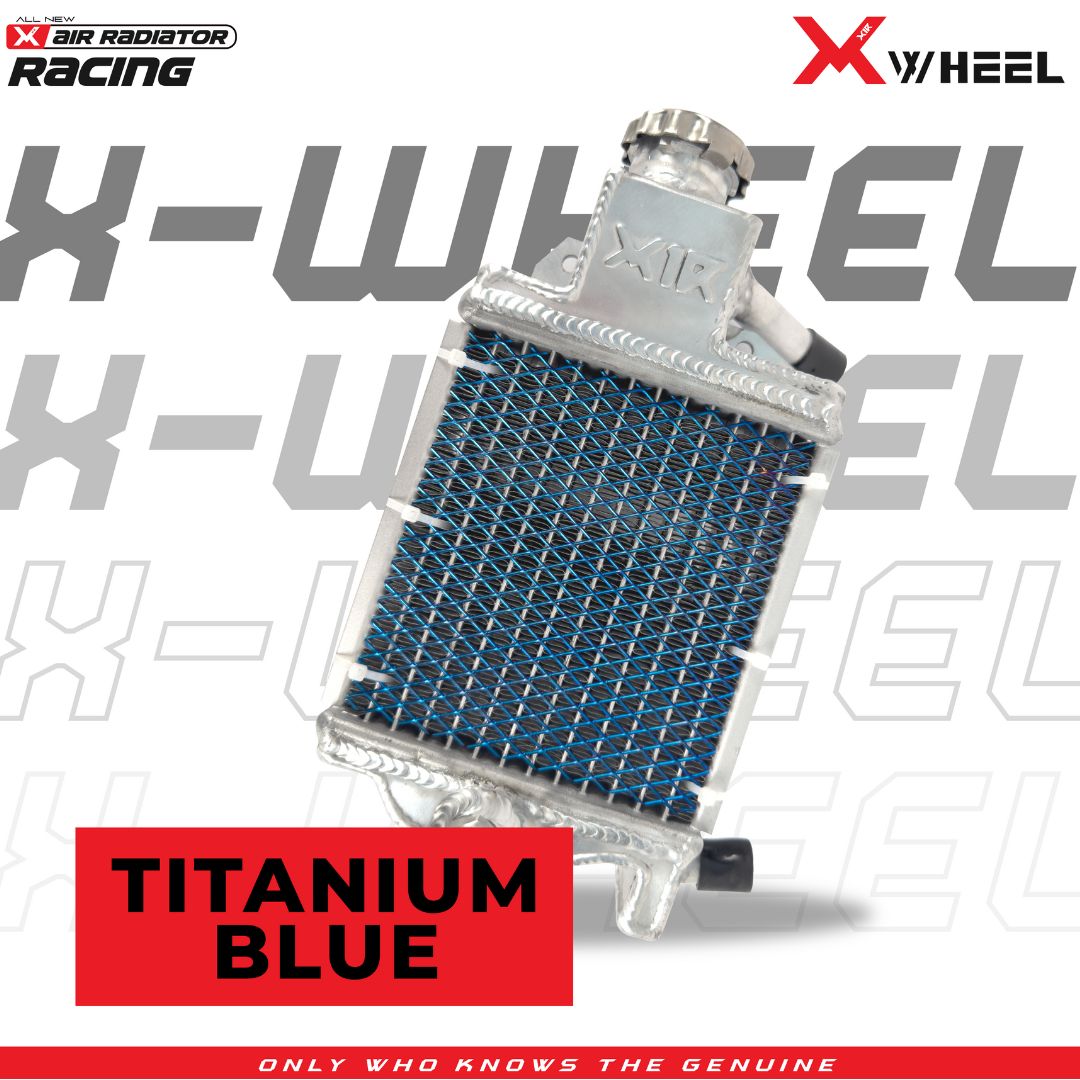 X-WHEEL Racing Radiator Full Aluminium Vario 150 Titanium Blue