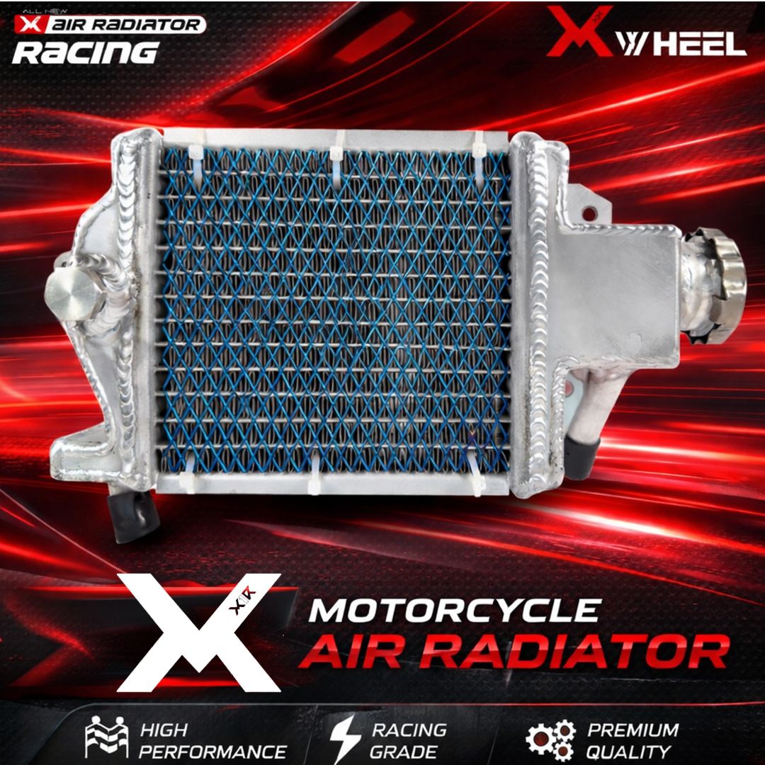 X-WHEEL Racing Radiator Full Aluminium Vario 150 Titanium Blue
