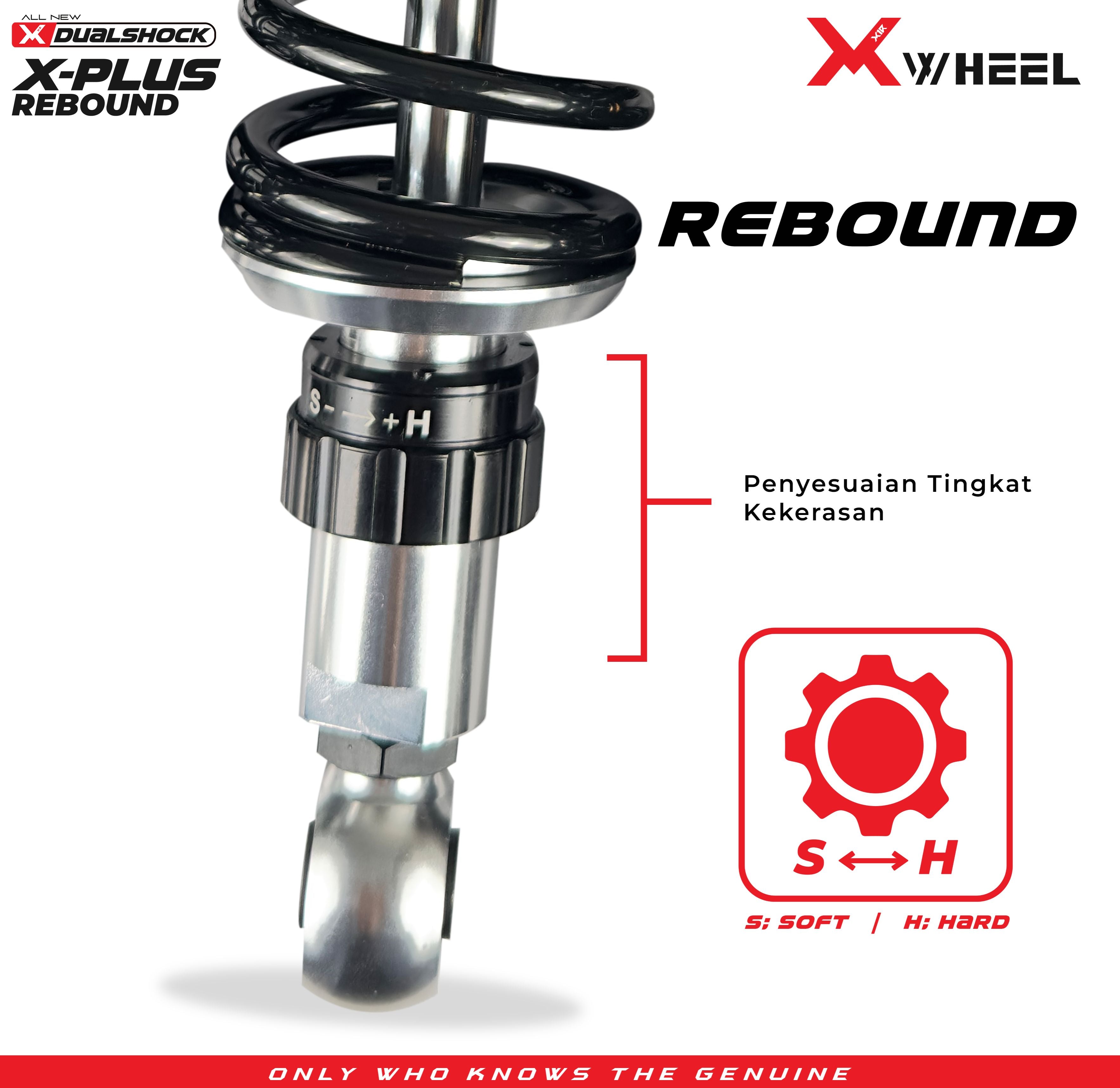 X-WHEEL Shock Breaker Dual D-Series X-Plus Supra 335MM Black/Black Gold