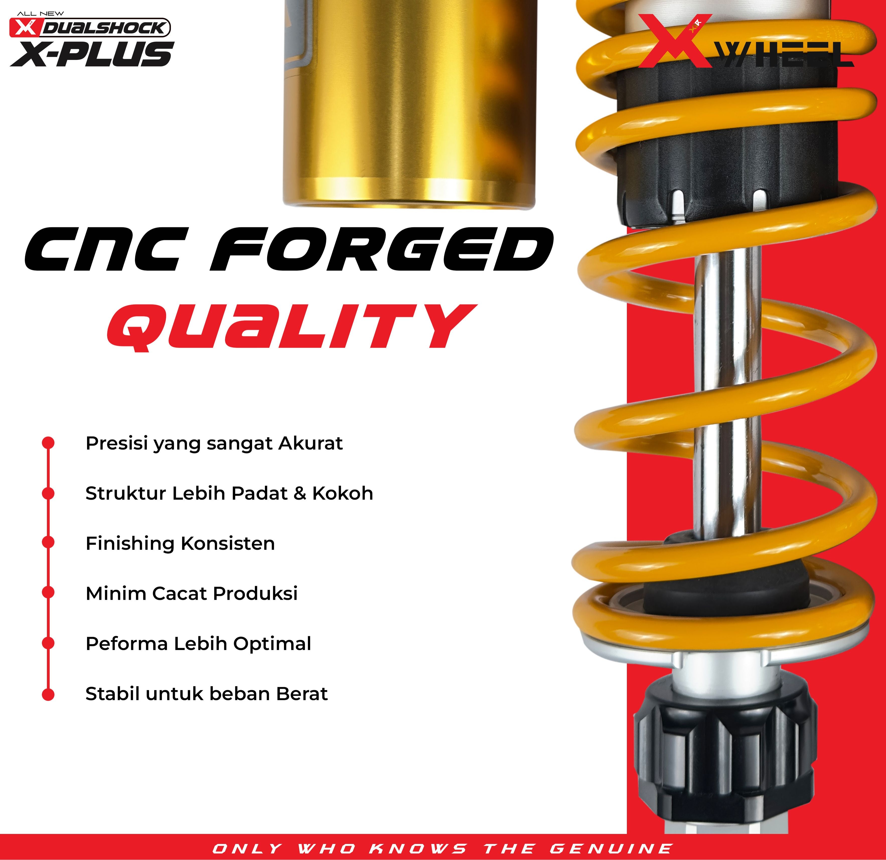 X-WHEEL Shock Breaker Dual O-Series X-Plus PCX 320MM Black Gold/Gold - Black Gold