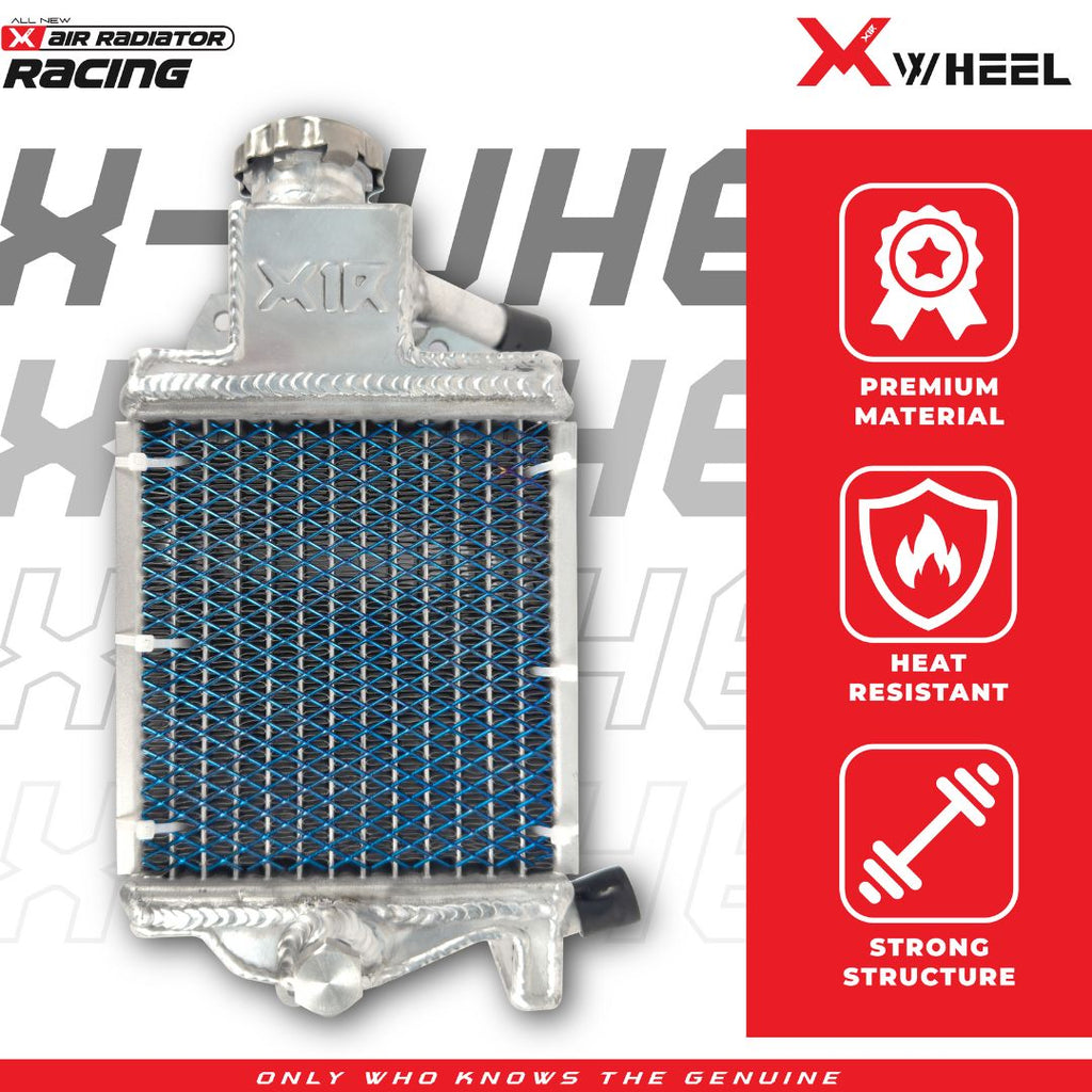 X-WHEEL Racing Radiator Full Aluminium Vario 150 Titanium Blue