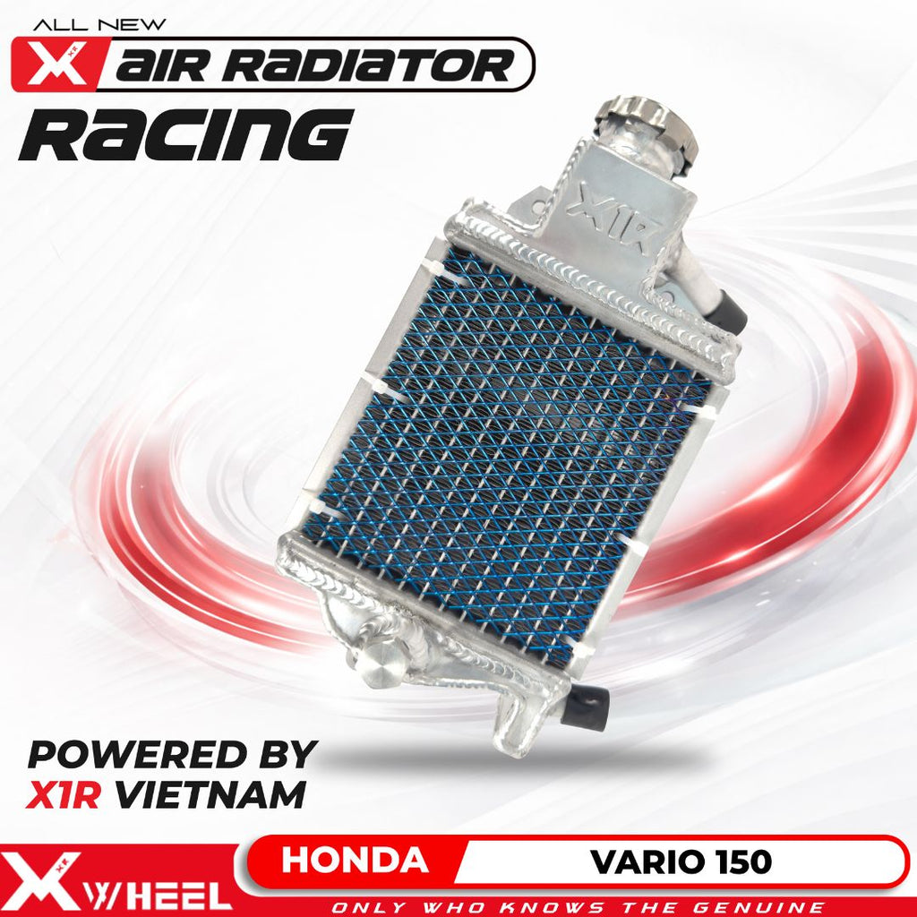 X-WHEEL Racing Radiator Full Aluminium Vario 150 Titanium Blue