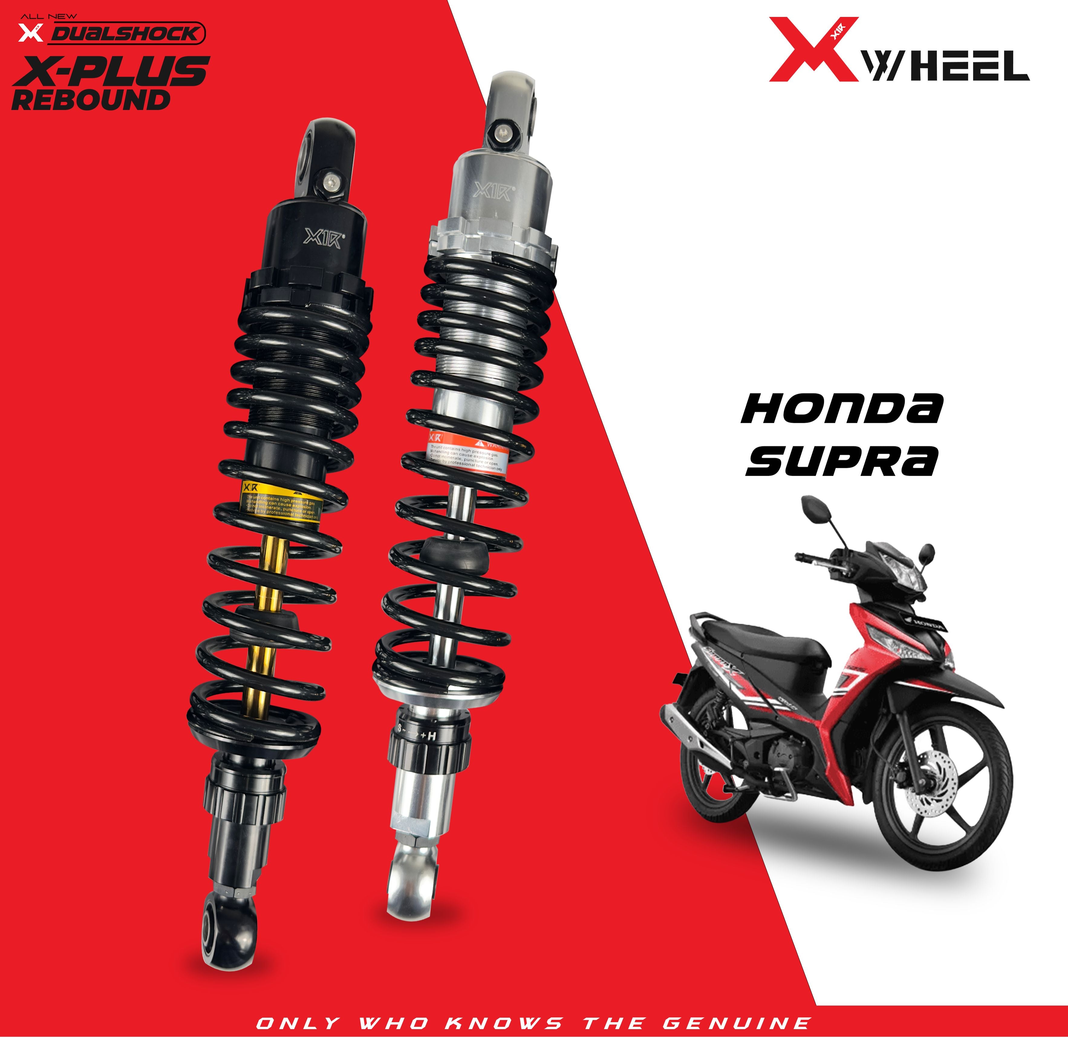 X-WHEEL Shock Breaker Dual D-Series X-Plus Supra 335MM Black/Black Gold