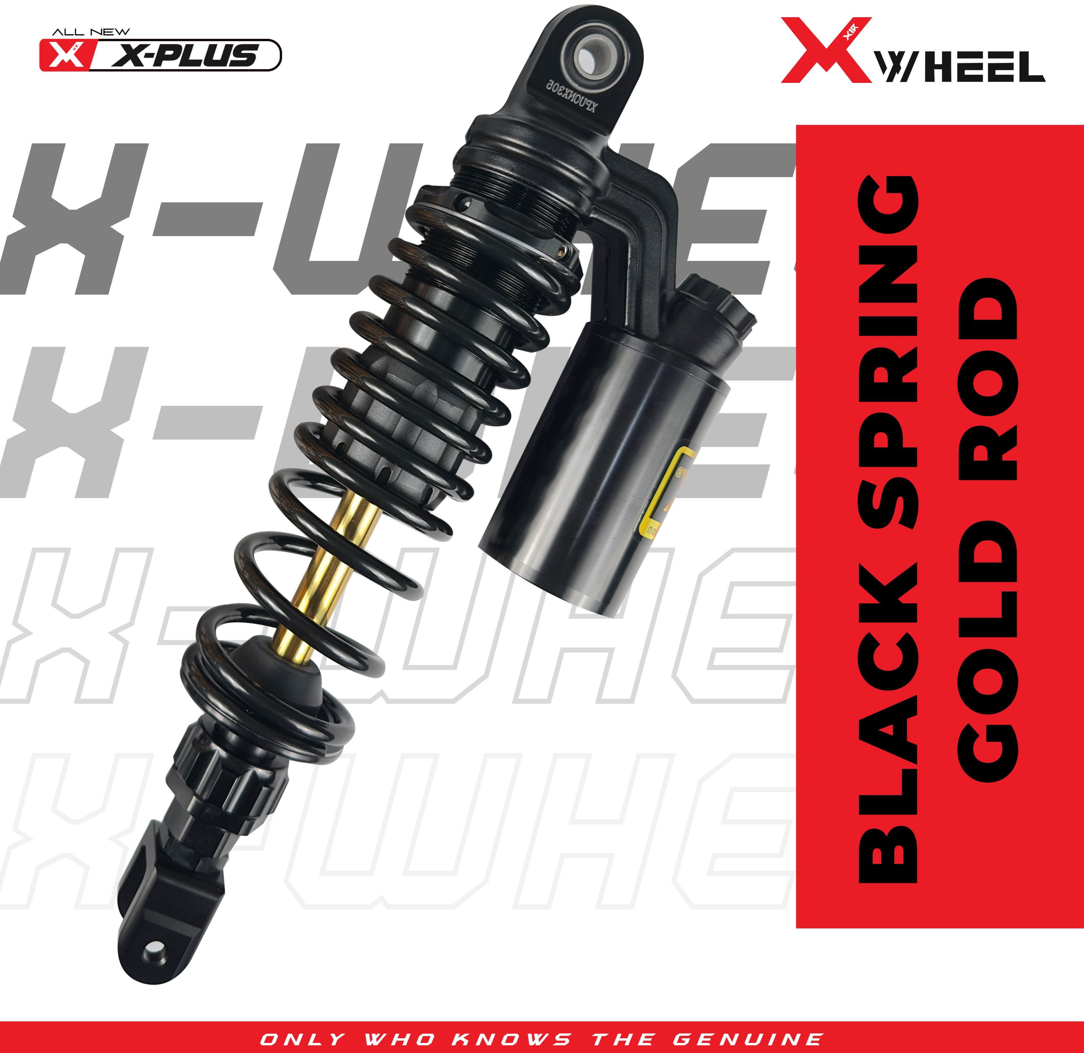 X-WHEEL Shock Breaker Dual O-Series X-Plus NMAX 305MM Black Gold/Gold