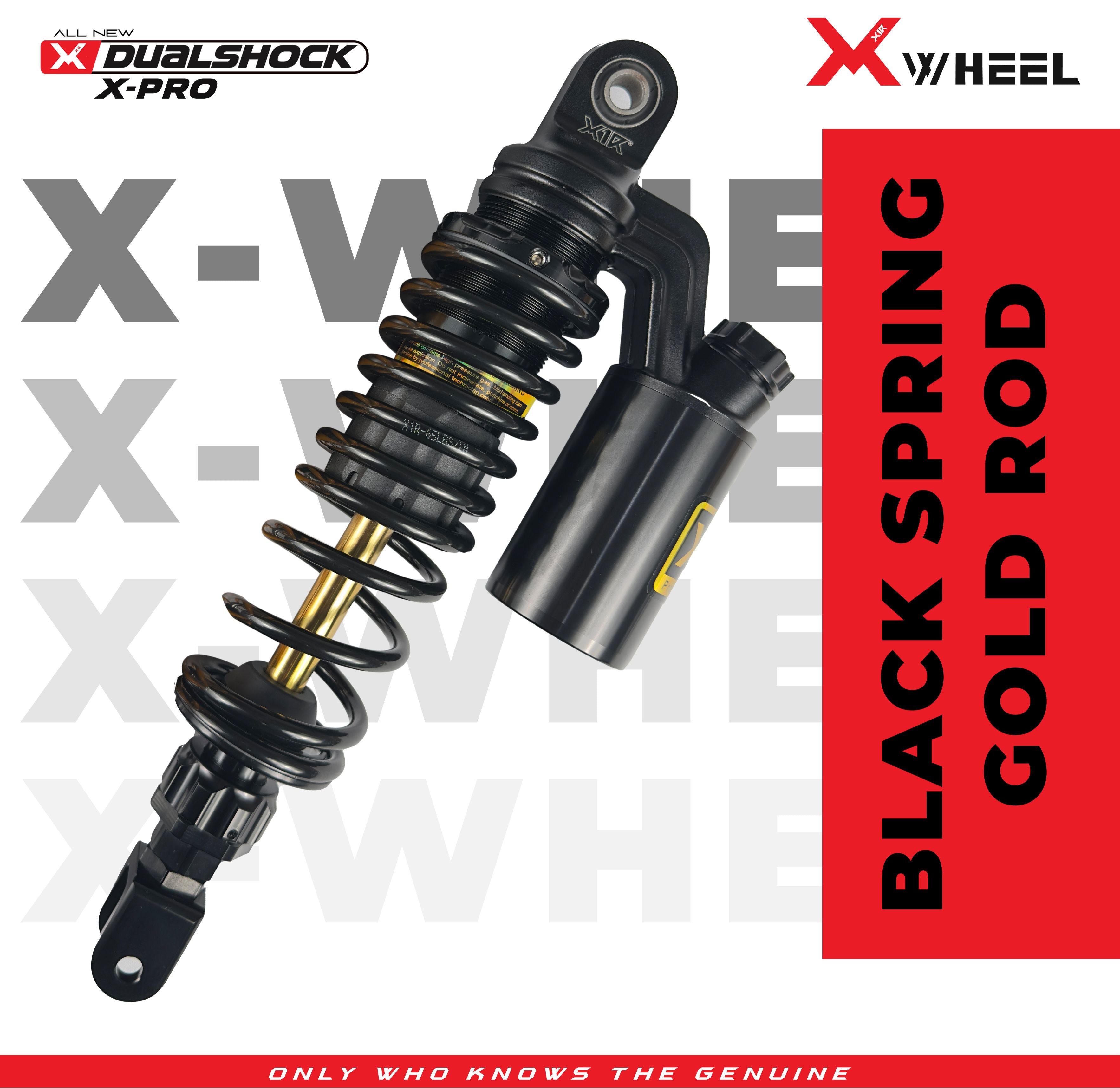 X-WHEEL Shock Breaker Dual O-Series X-Pro NMAX 305MM Black Gold/Gold