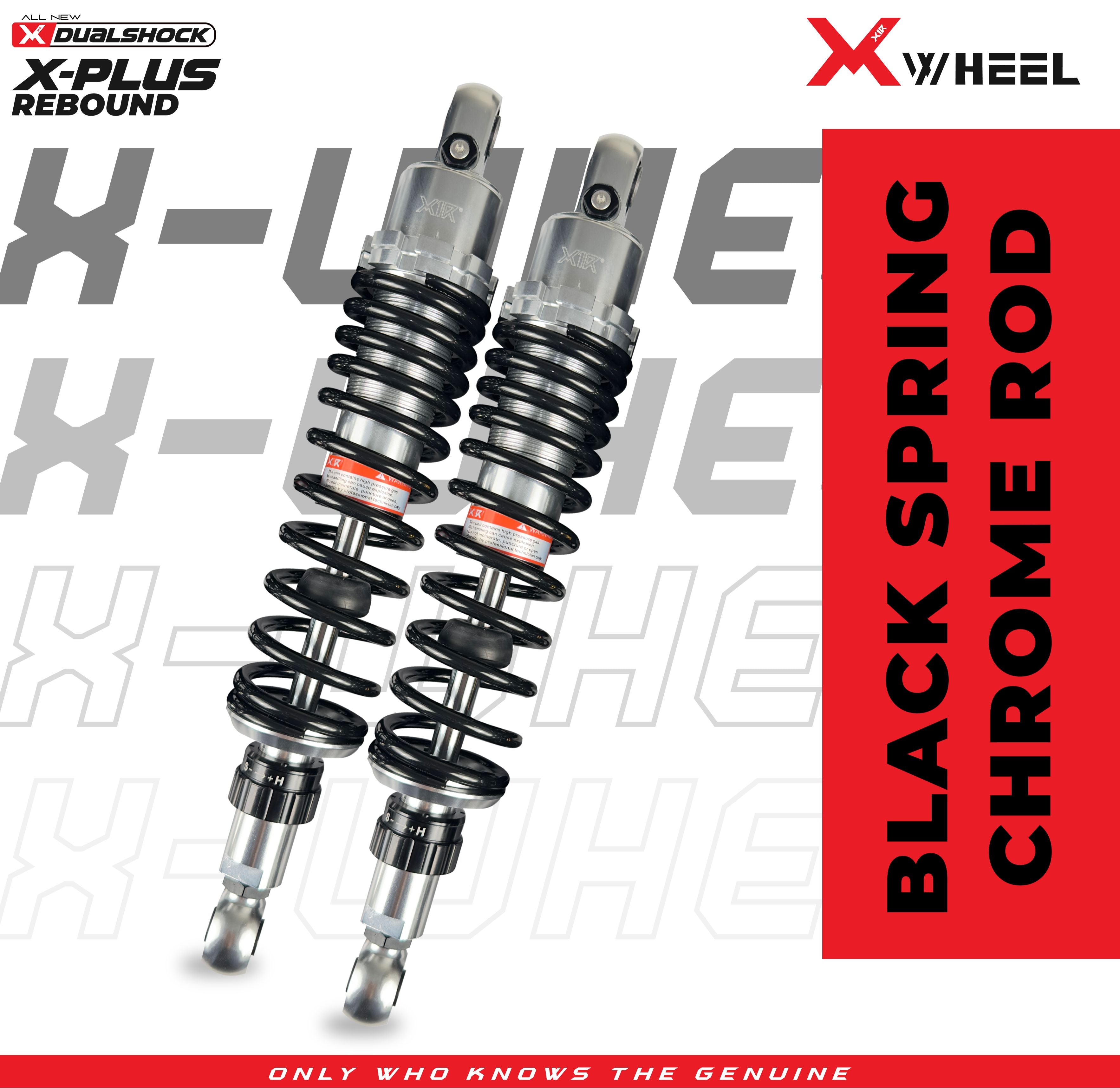 X-WHEEL Shock Breaker Mono D-Series X-Plus Mio 115 305MM Black Gold/Black