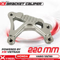 X-WHEEL Bracket Caliper 2 Piston CNC Vario 220MM