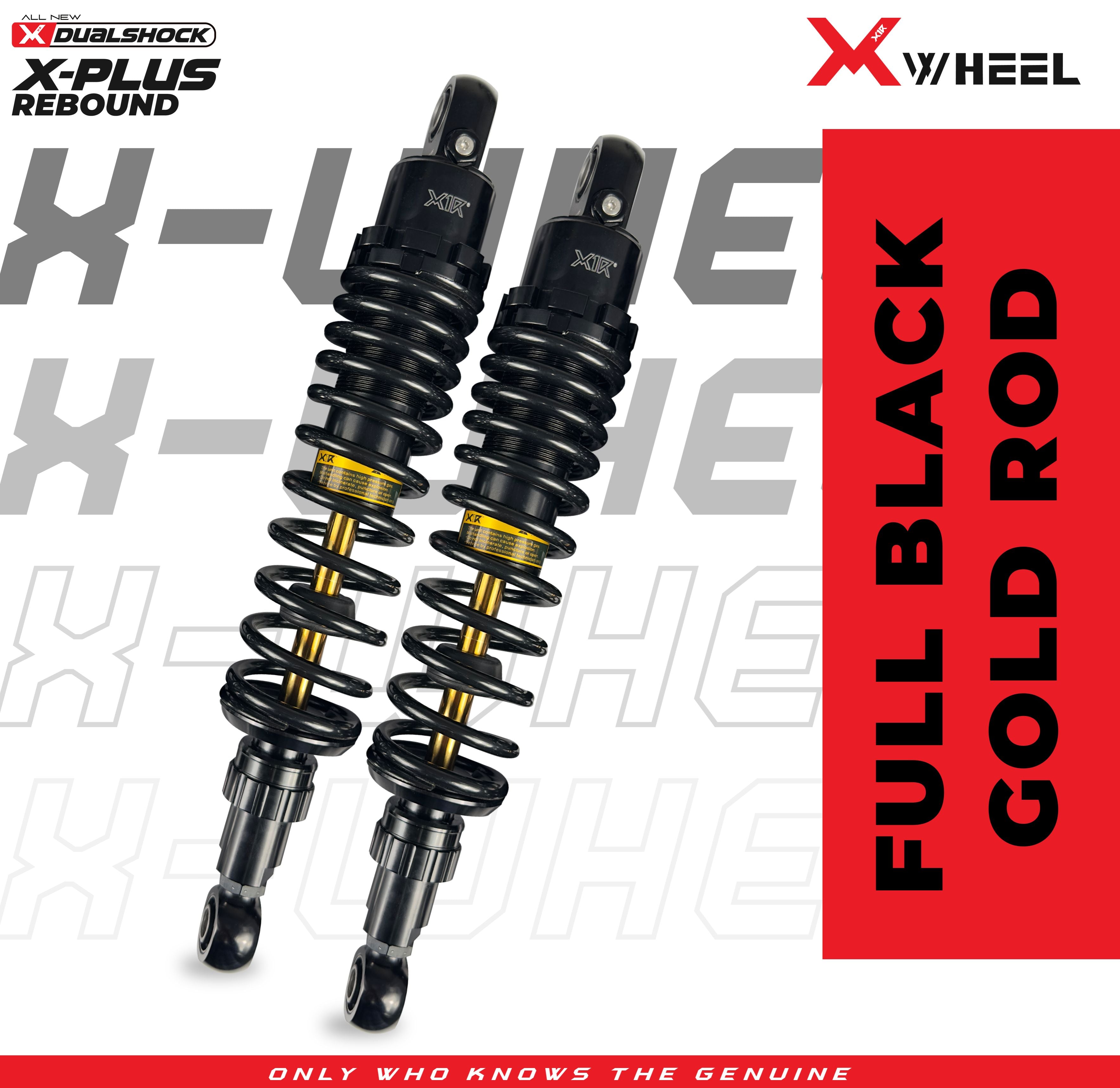 X-WHEEL Shock Breaker Dual D-Series X-Plus Supra 335MM Black/Black Gold