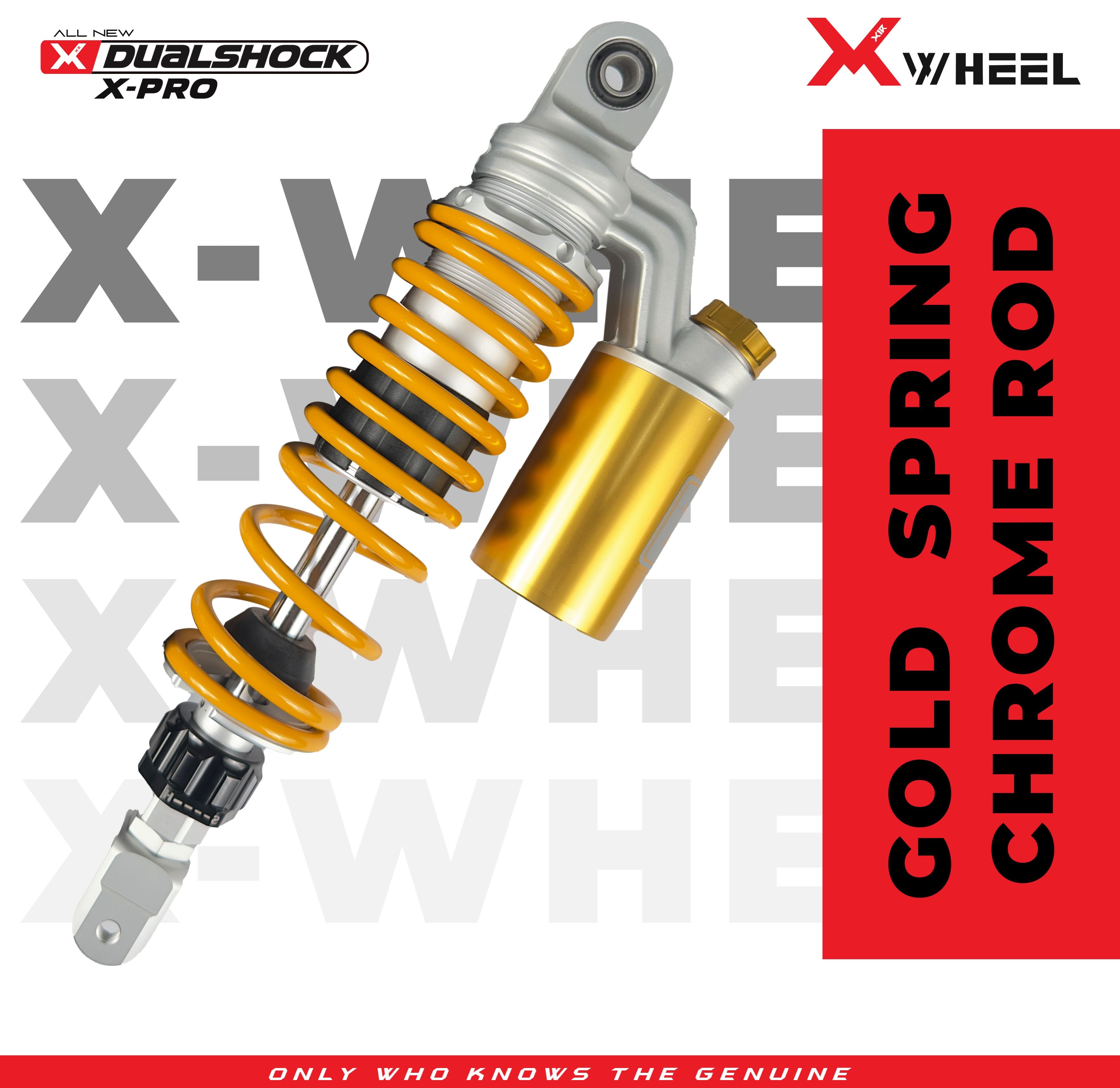 X-WHEEL Shock Breaker Dual O-Series X-Pro NMAX 305MM Black Gold/Gold