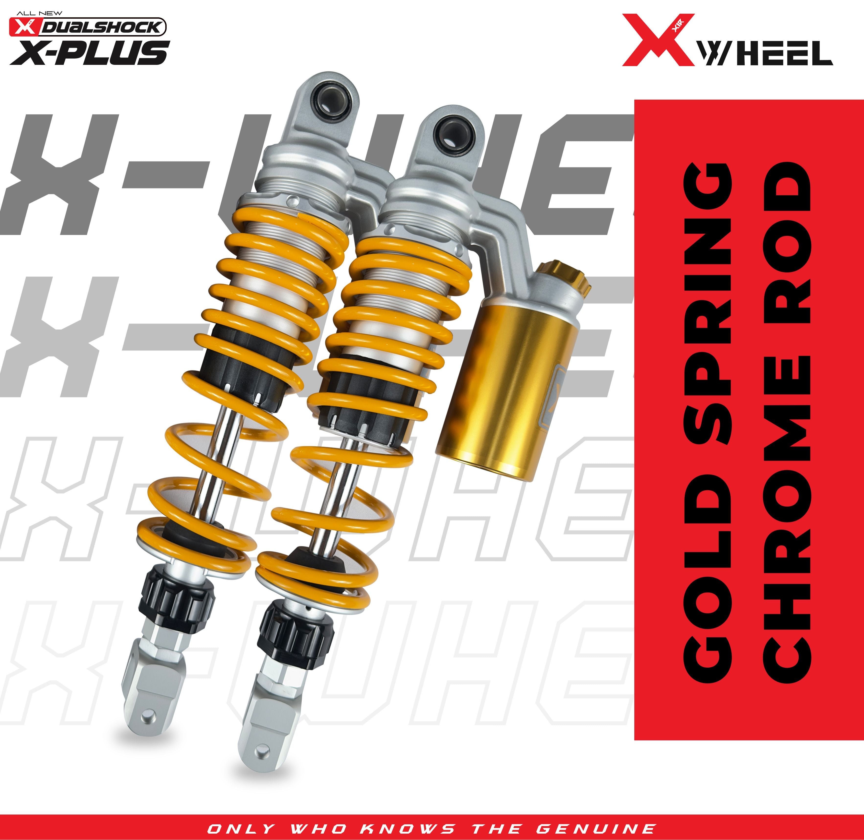 X-WHEEL Shock Breaker Dual O-Series X-Plus PCX 320MM Black Gold/Gold - Black Gold