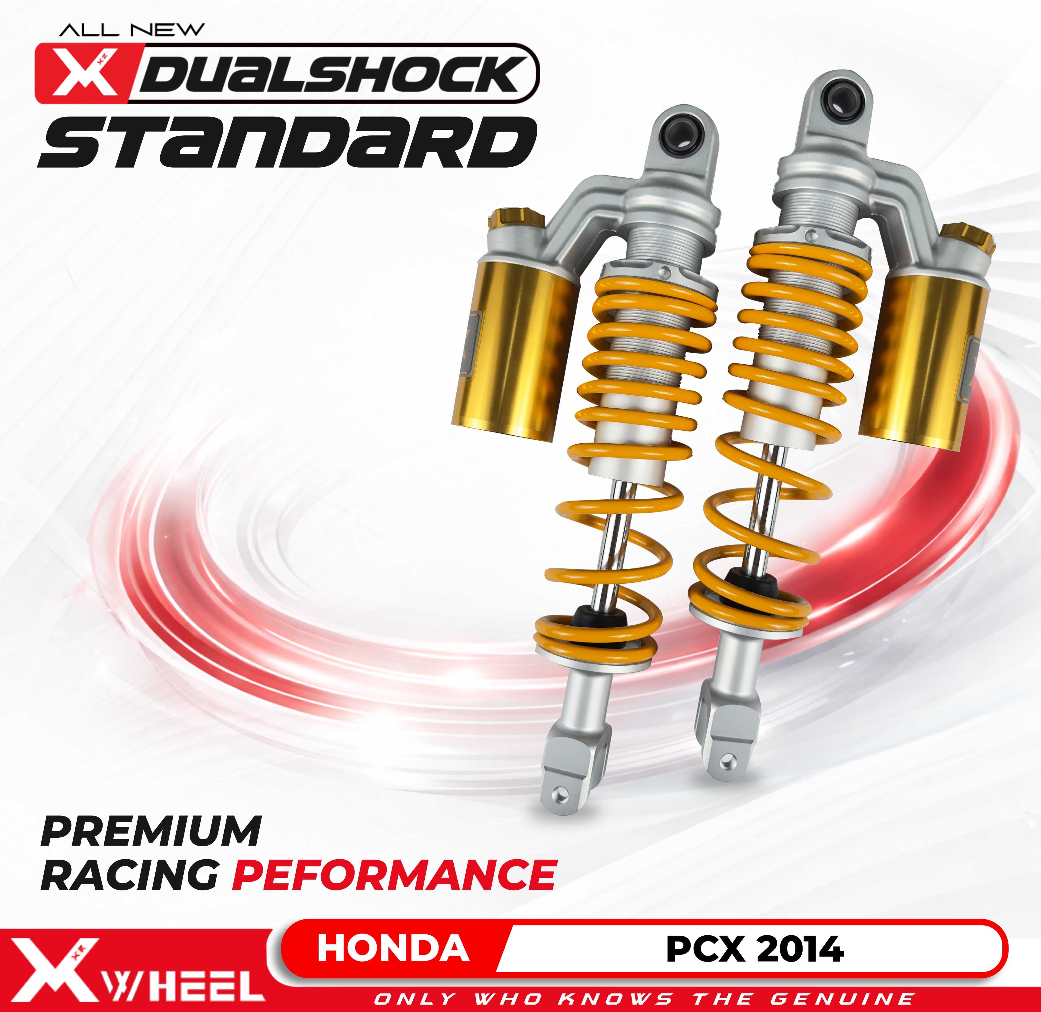 X-WHEEL Shock Breaker Dual O-Series Standard PCX 125 320MM Gold
