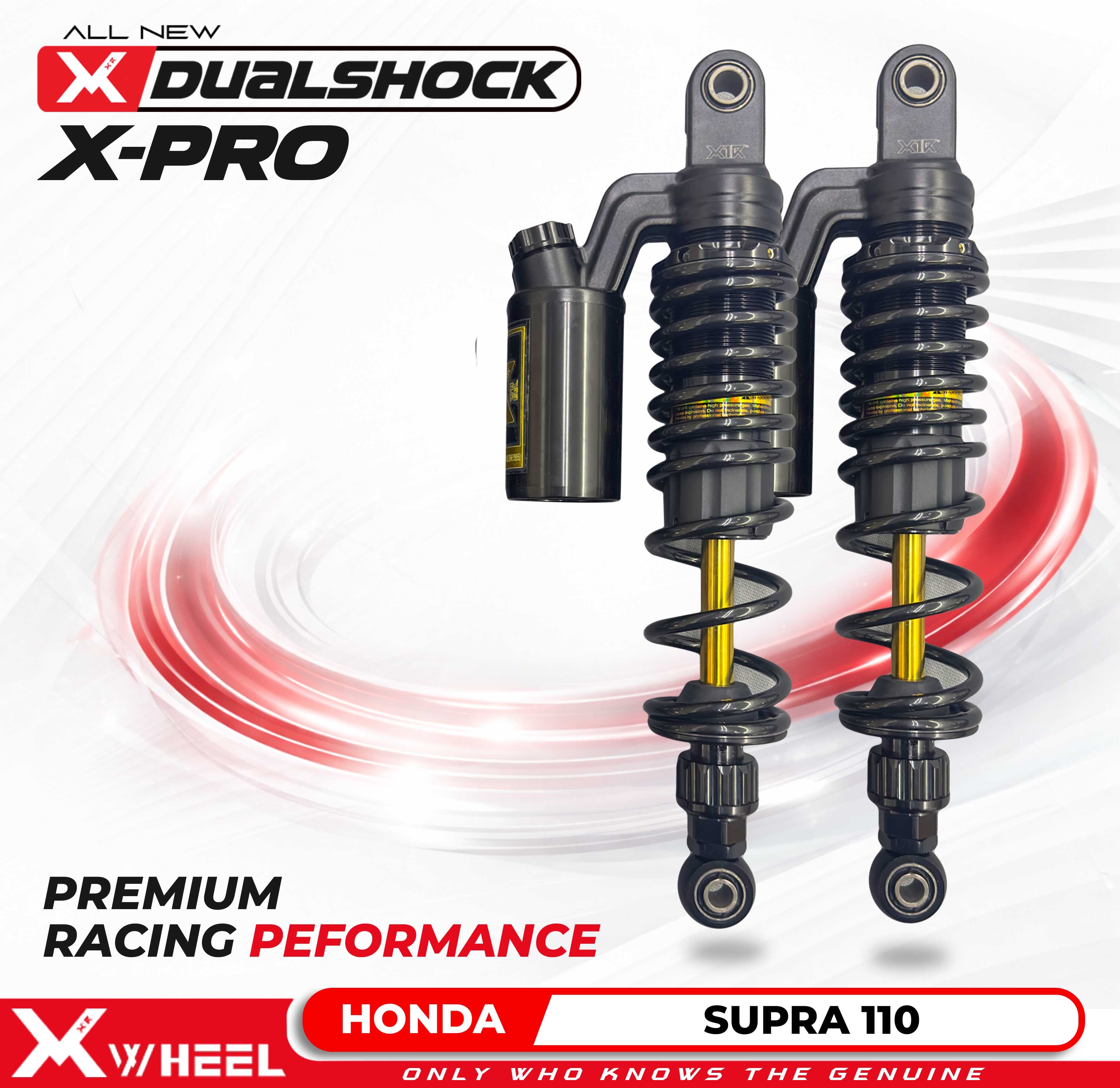 X-WHEEL Shock Breaker Dual O-Series X-Pro Supra 110 335MM Black Gold