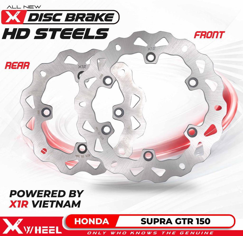 X-WHEEL Brake Disc Front/Rear Supra RS150 256/220MM