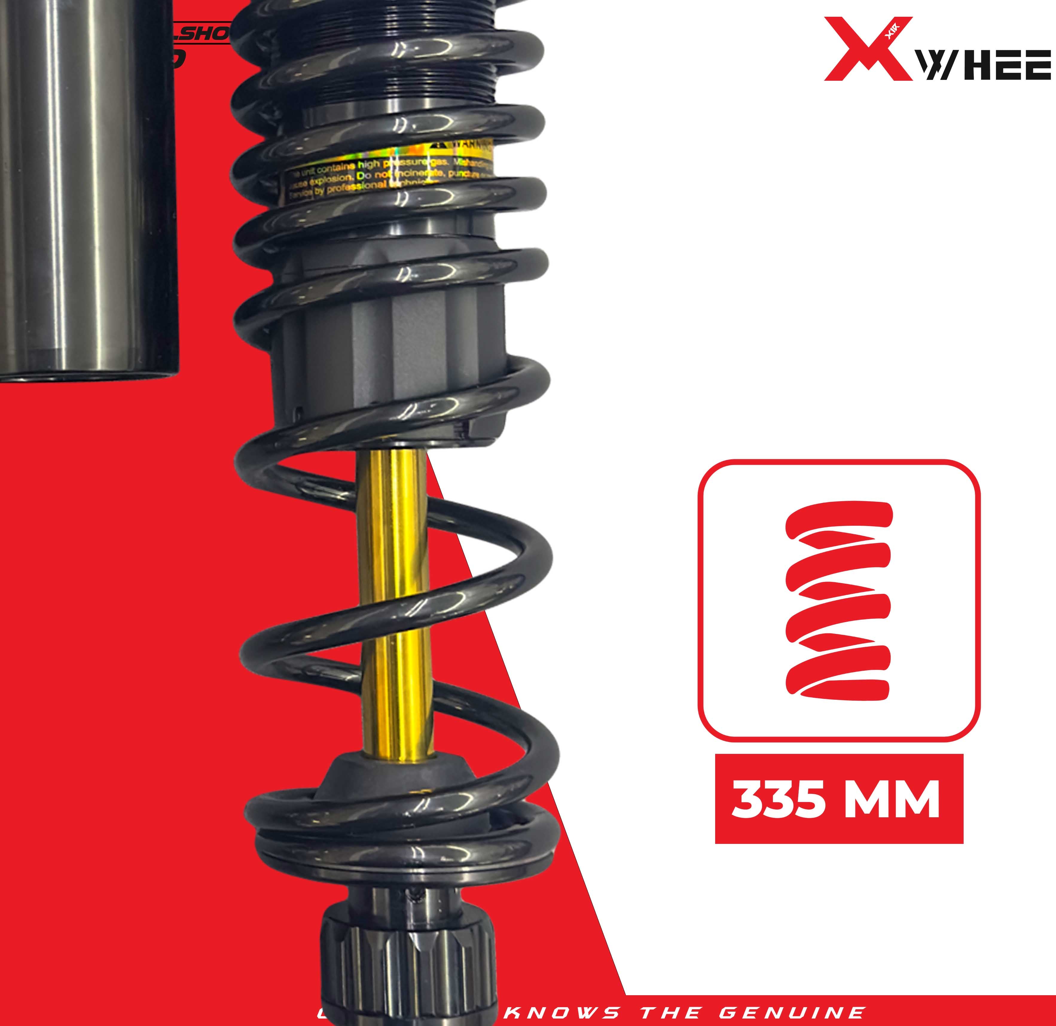 X-WHEEL Shock Breaker Dual O-Series X-Pro Supra 110 335MM Black Gold