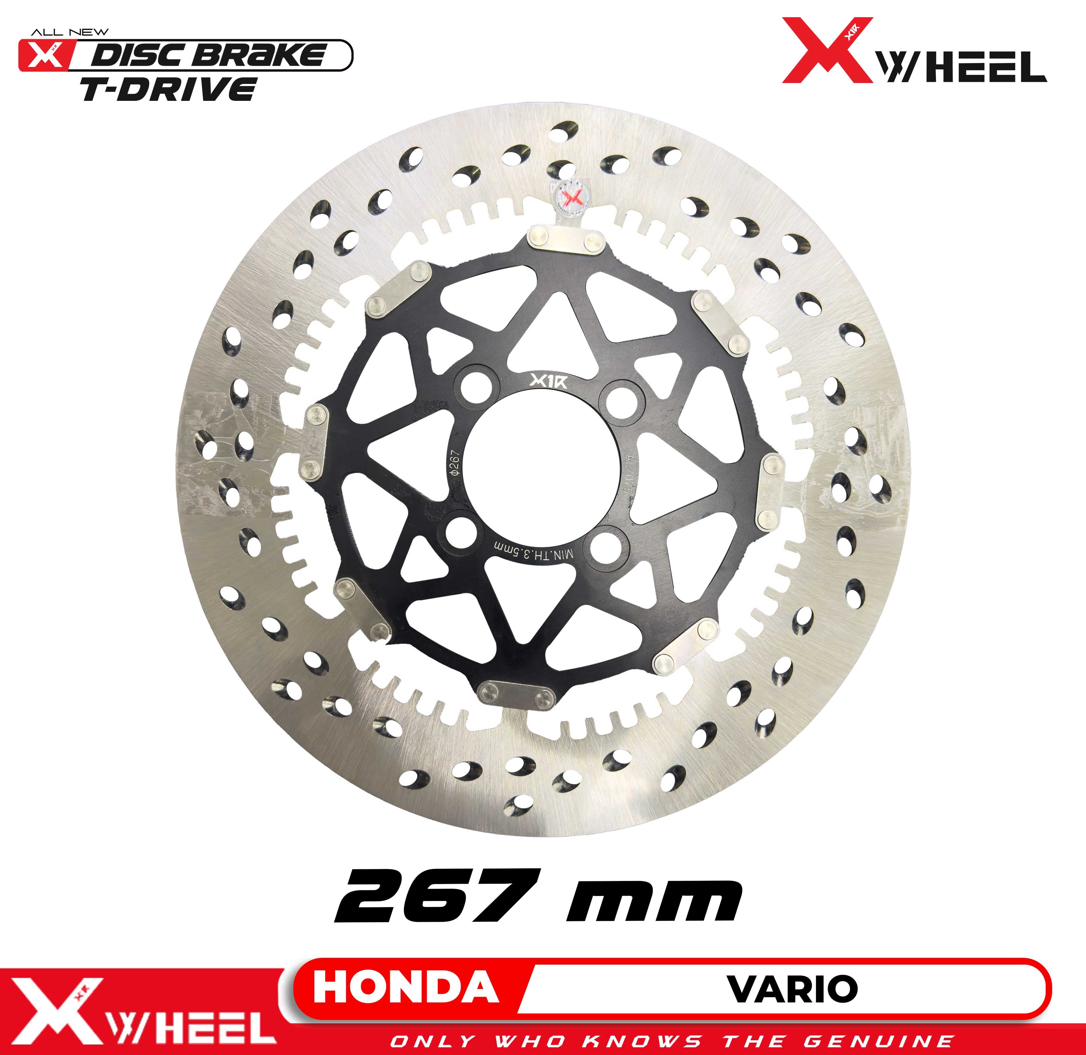 X-WHEEL T-Drive Brake Disc Left Vario 267MM Black