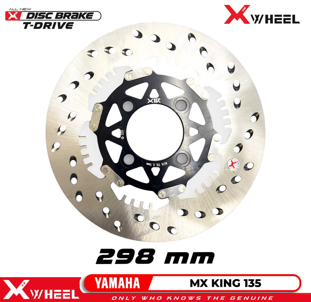 X-WHEEL T-Drive Brake Disc Right MXKING 135 220MM Black/Gold