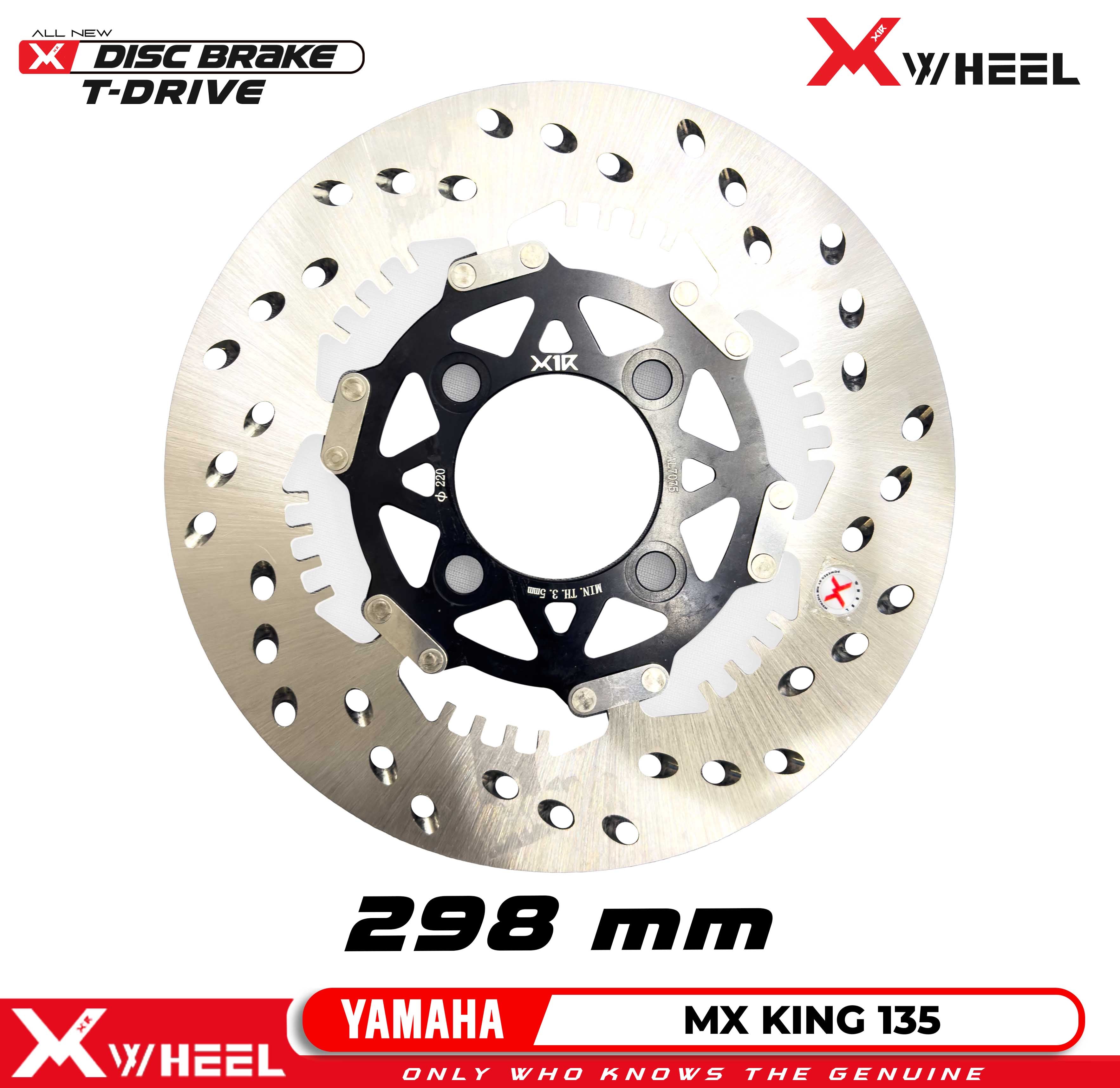 X-WHEEL T-Drive Brake Disc Right MXKING 135 220MM Black/Gold