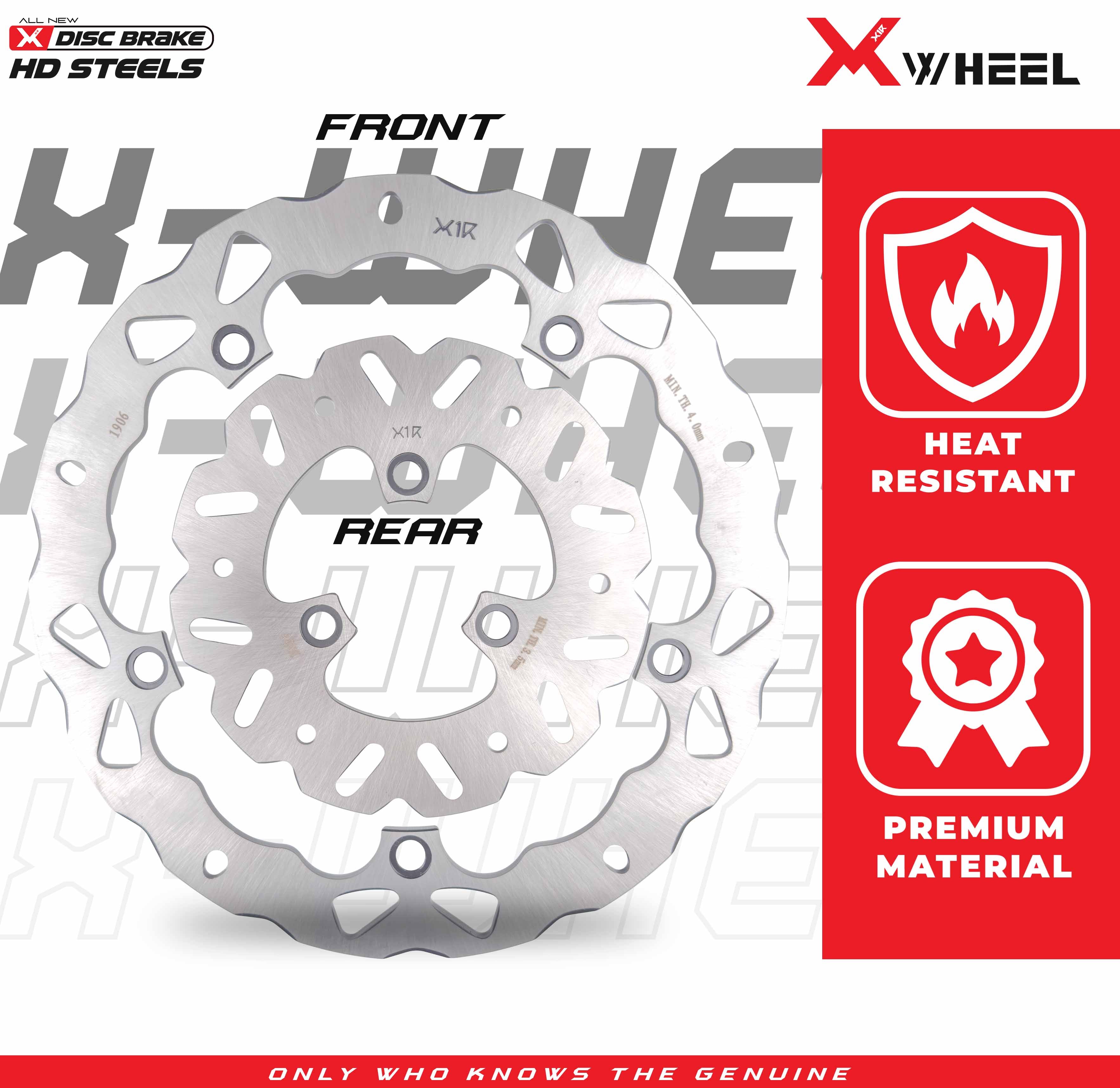 X-WHEEL Brake Disc Front/Rear Satria 290/190MM