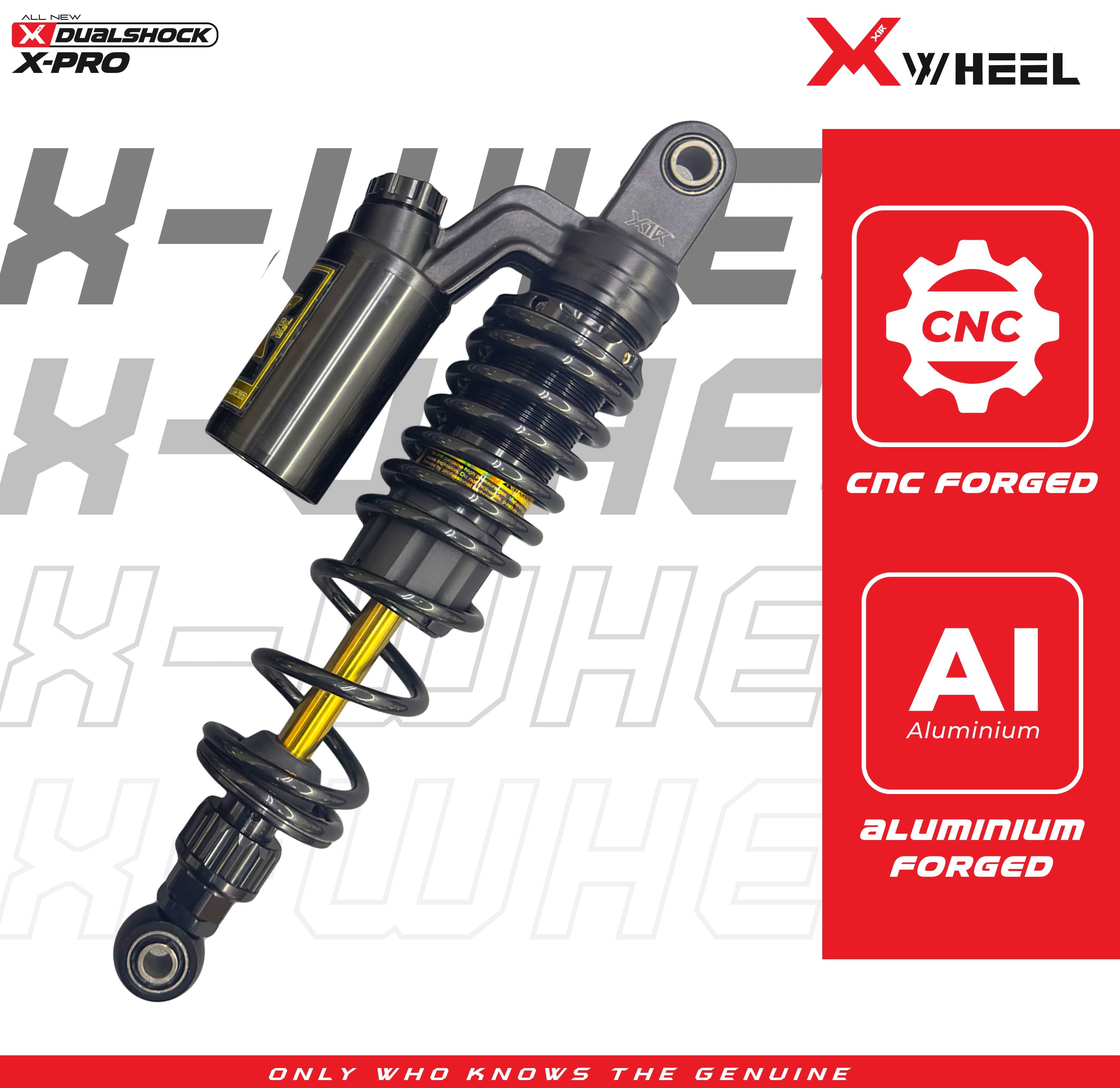 X-WHEEL Shock Breaker Dual O-Series X-Pro Supra 110 335MM Black Gold