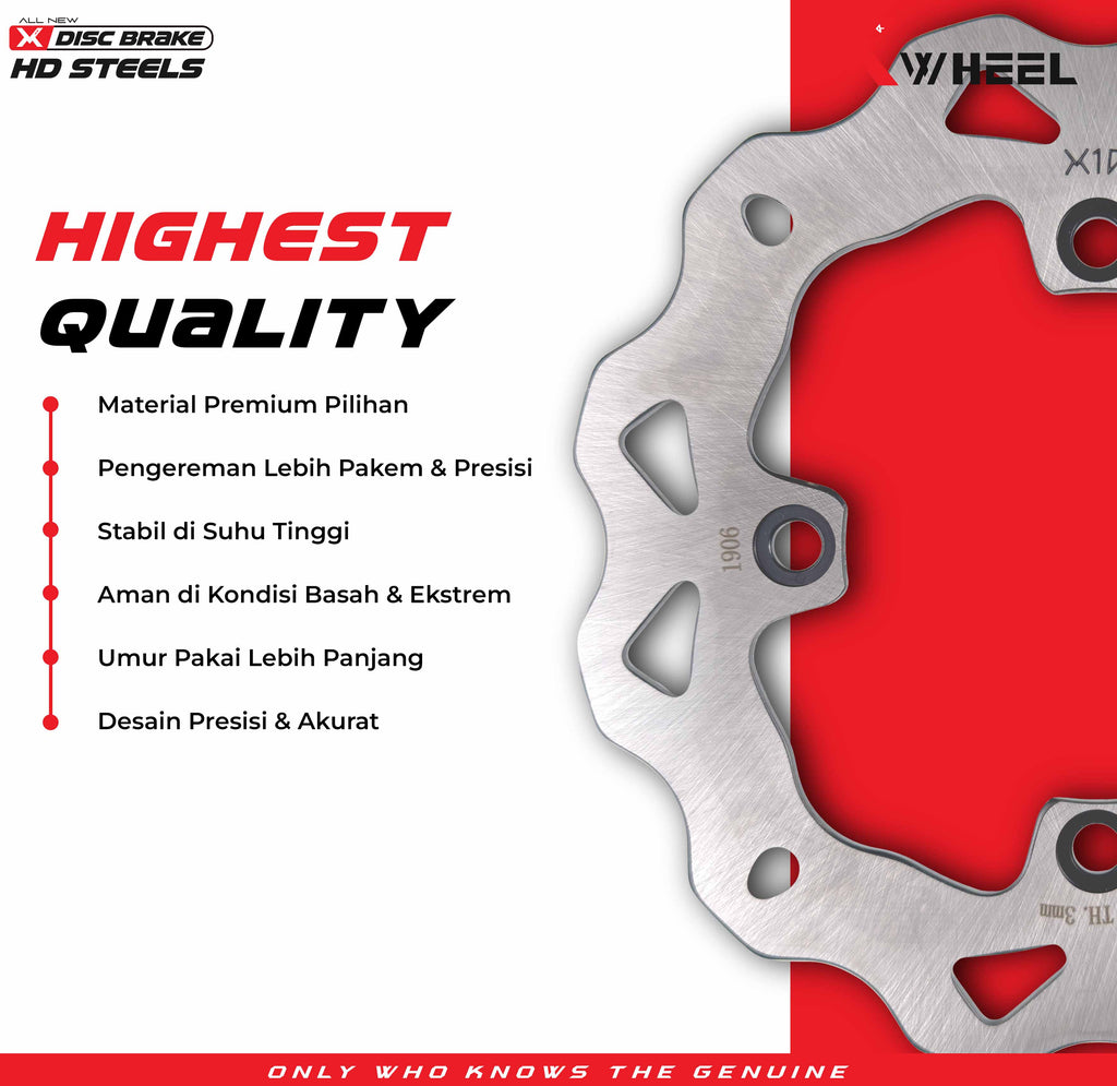 X-WHEEL Brake Disc Front/Rear Supra RS150 256/220MM