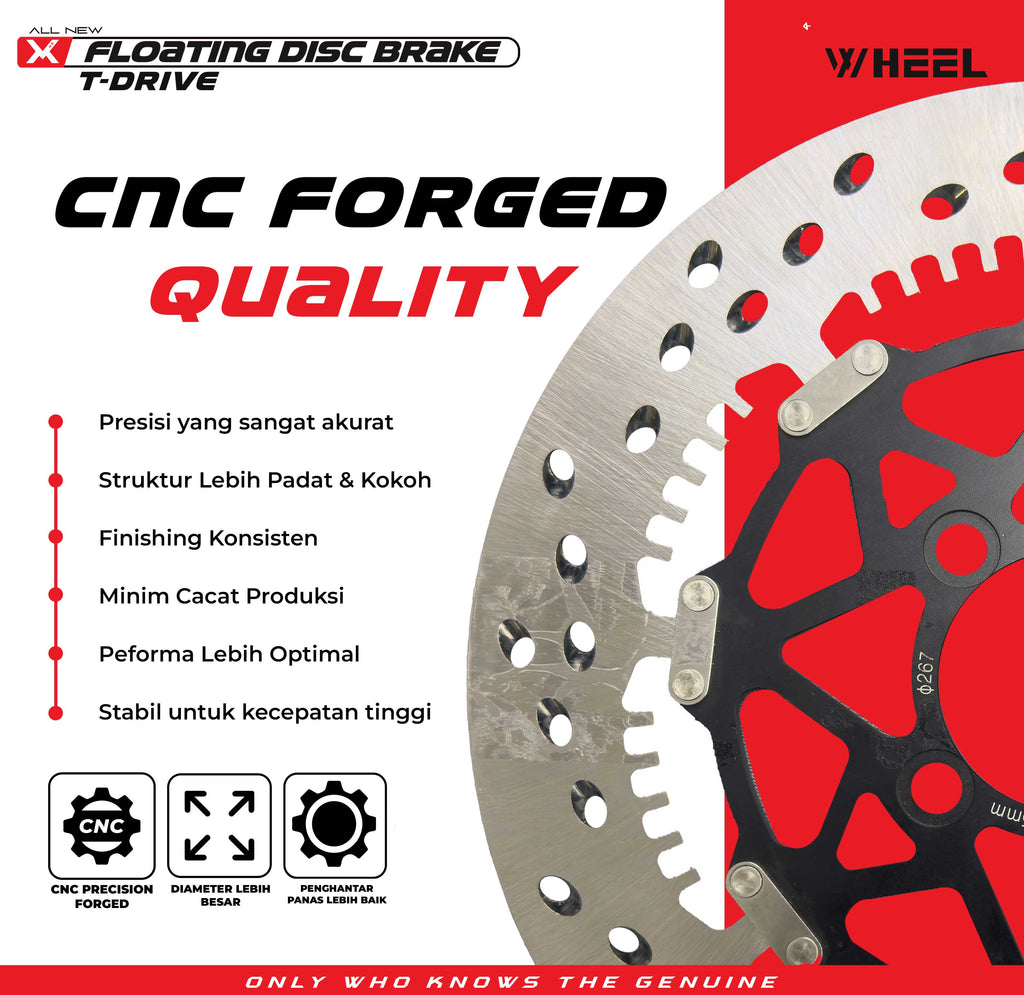 X-WHEEL T-Drive Brake Disc Left Vario 267MM Black