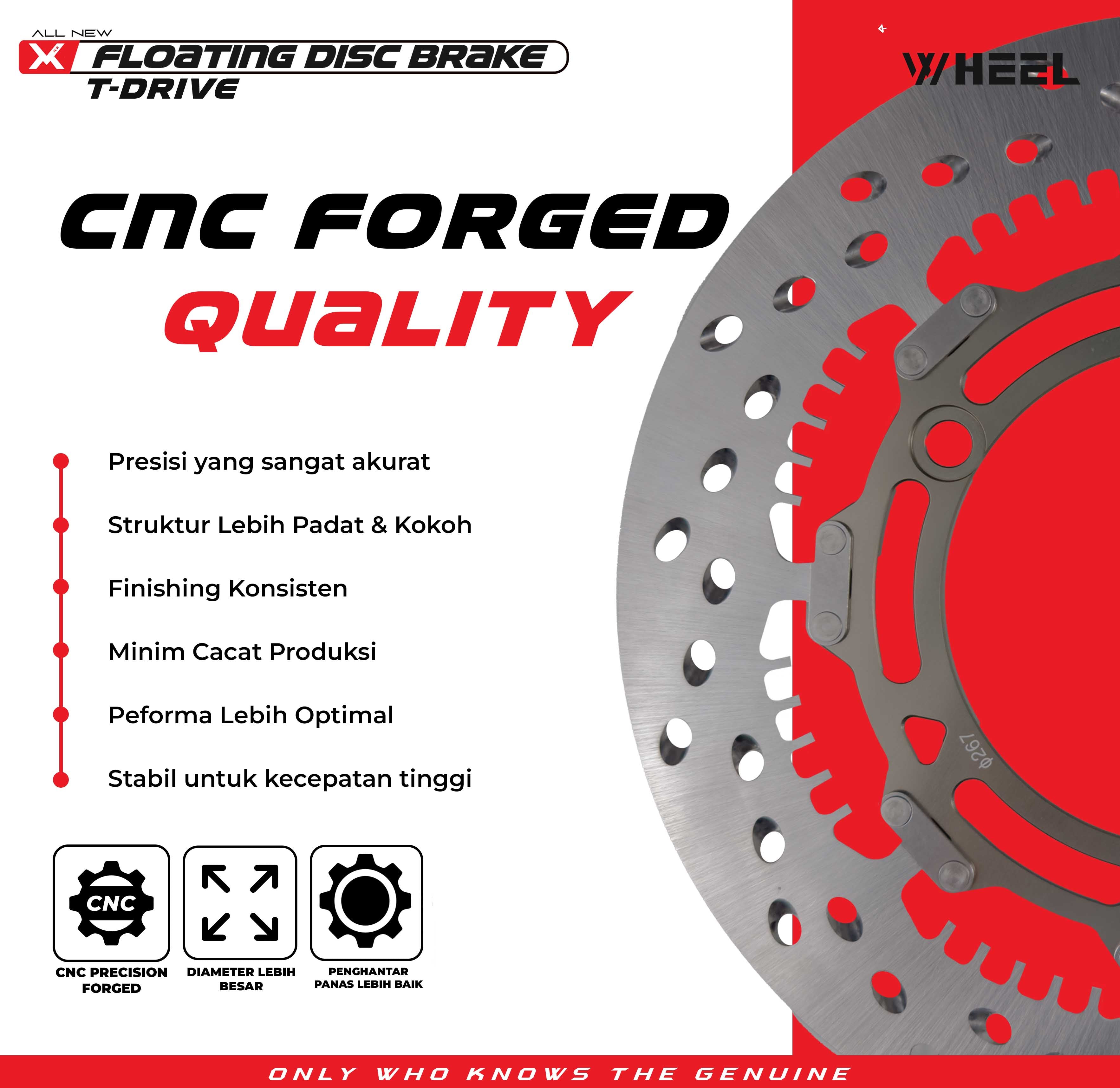 X-WHEEL T-Drive Brake Disc NMAX 155 267MM BlackGold