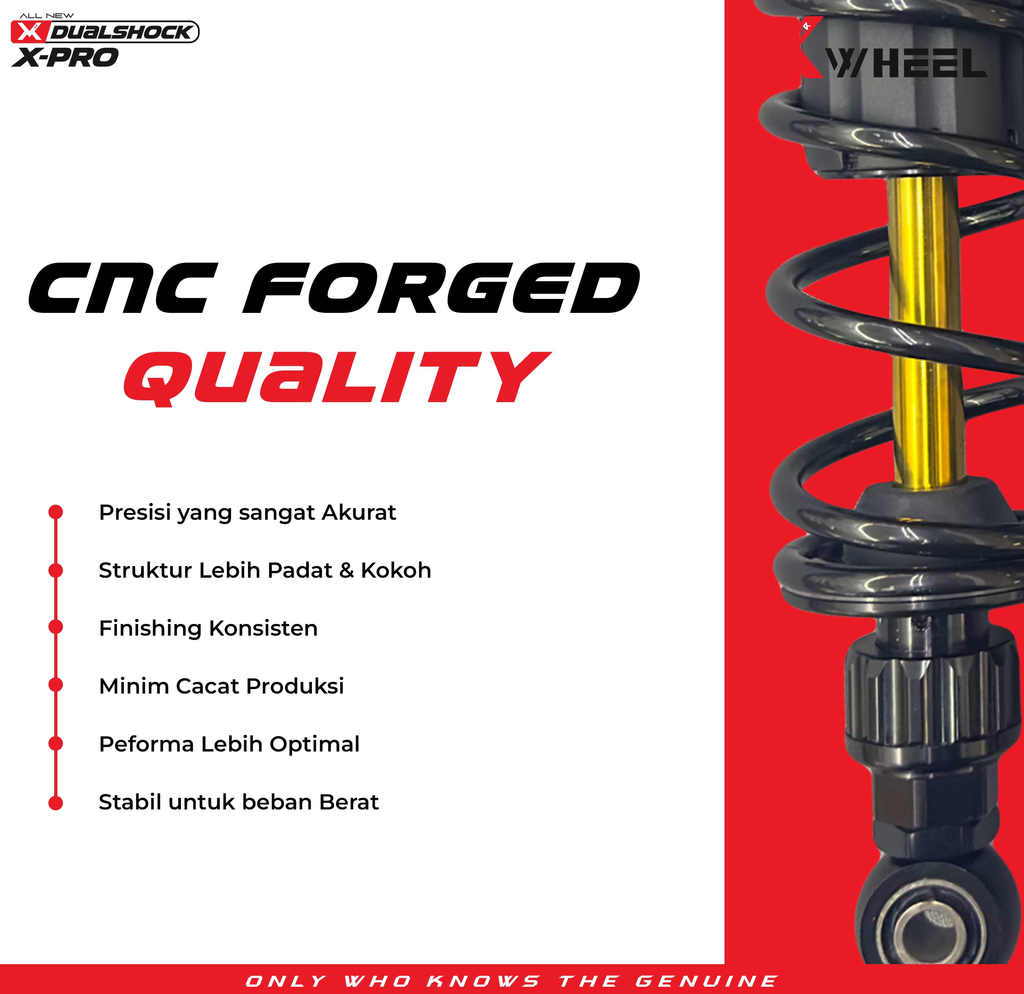 X-WHEEL Shock Breaker Dual O-Series X-Pro Supra 110 335MM Black Gold