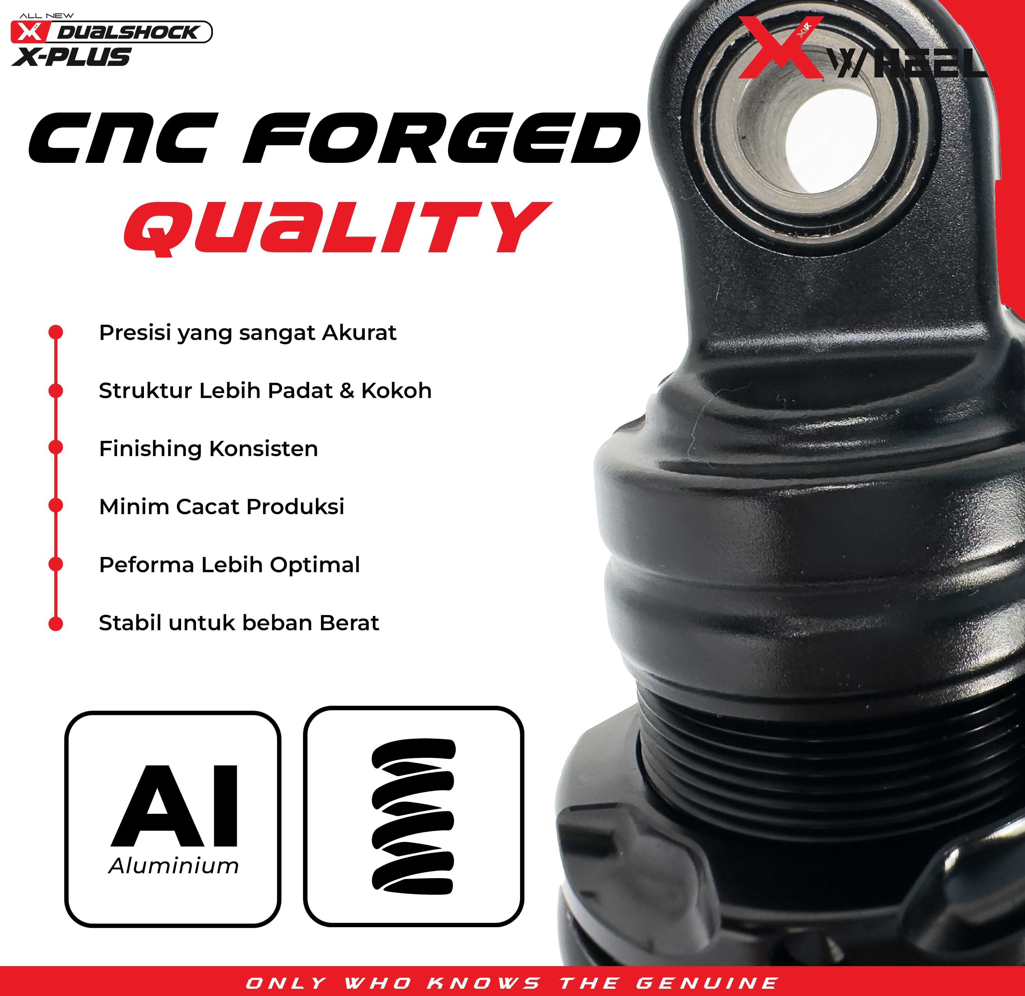 X-WHEEL Shock Breaker Dual O-Series X-Plus PCX 335MM Black Gold