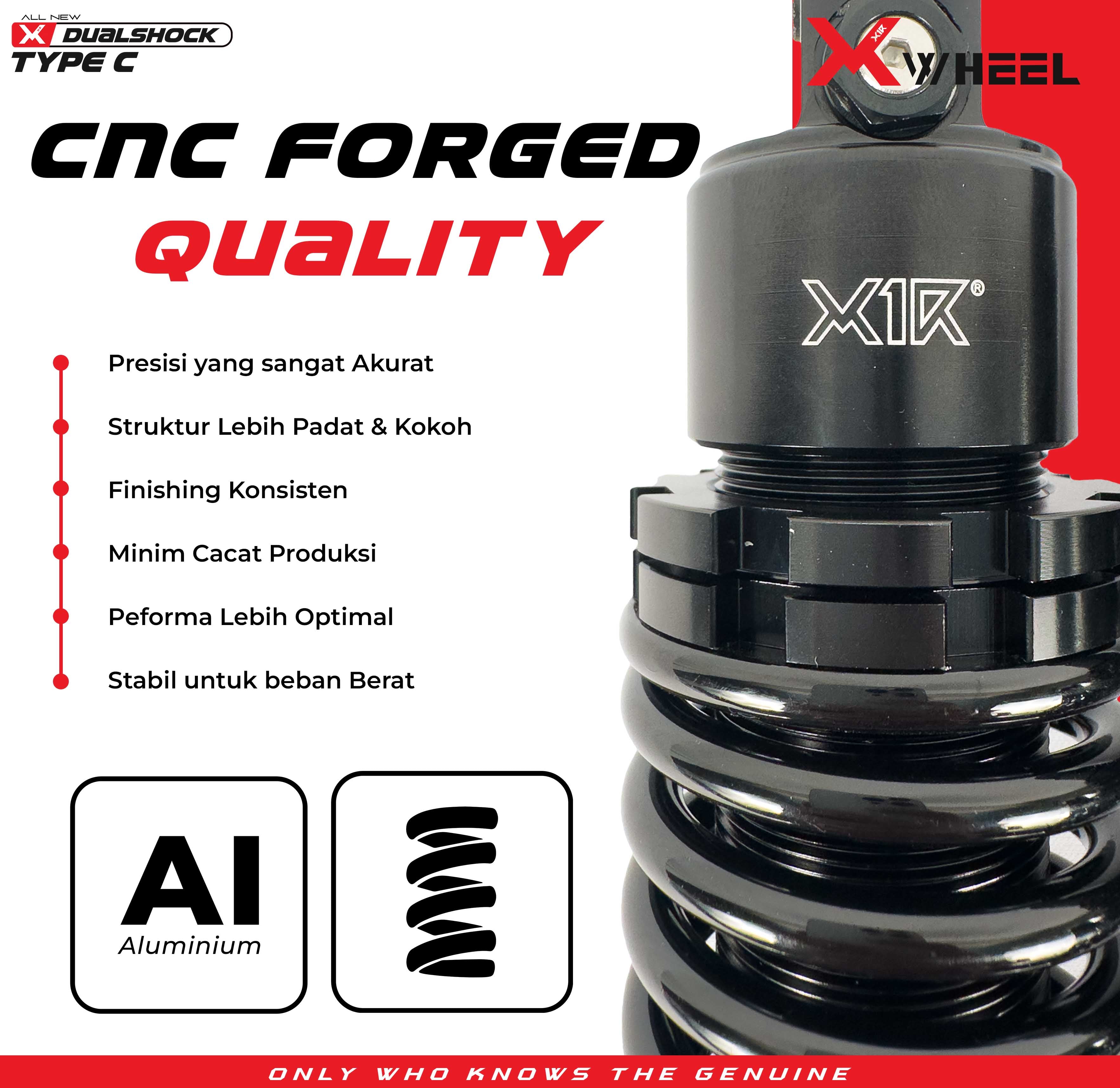 Shock Breaker Dual D-Series Type C Wave/Supra 125 335MM Black Gold/Black