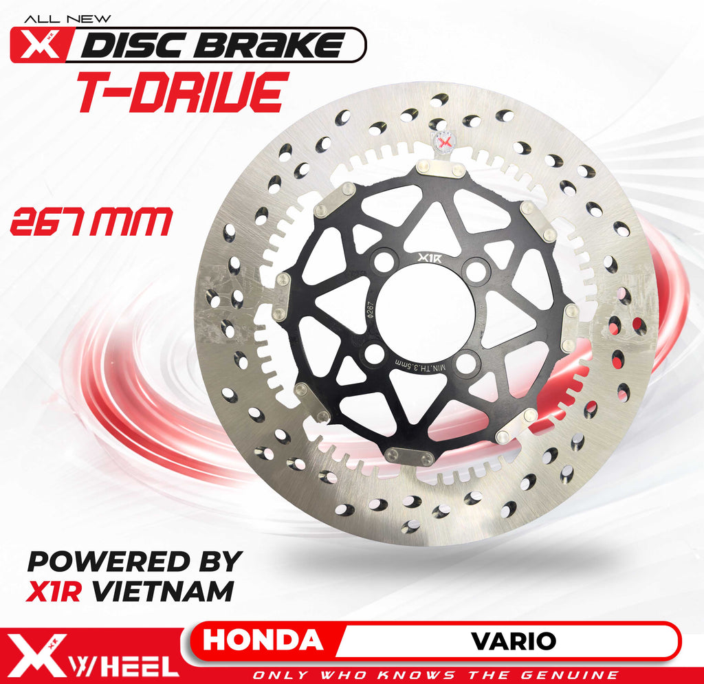 X-WHEEL T-Drive Brake Disc Left Vario 267MM Black