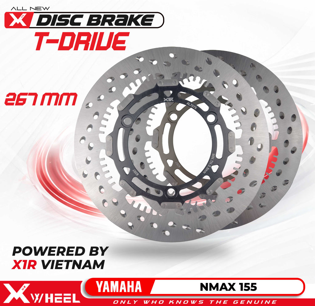 X-WHEEL T-Drive Brake Disc NMAX 155 267MM BlackGold