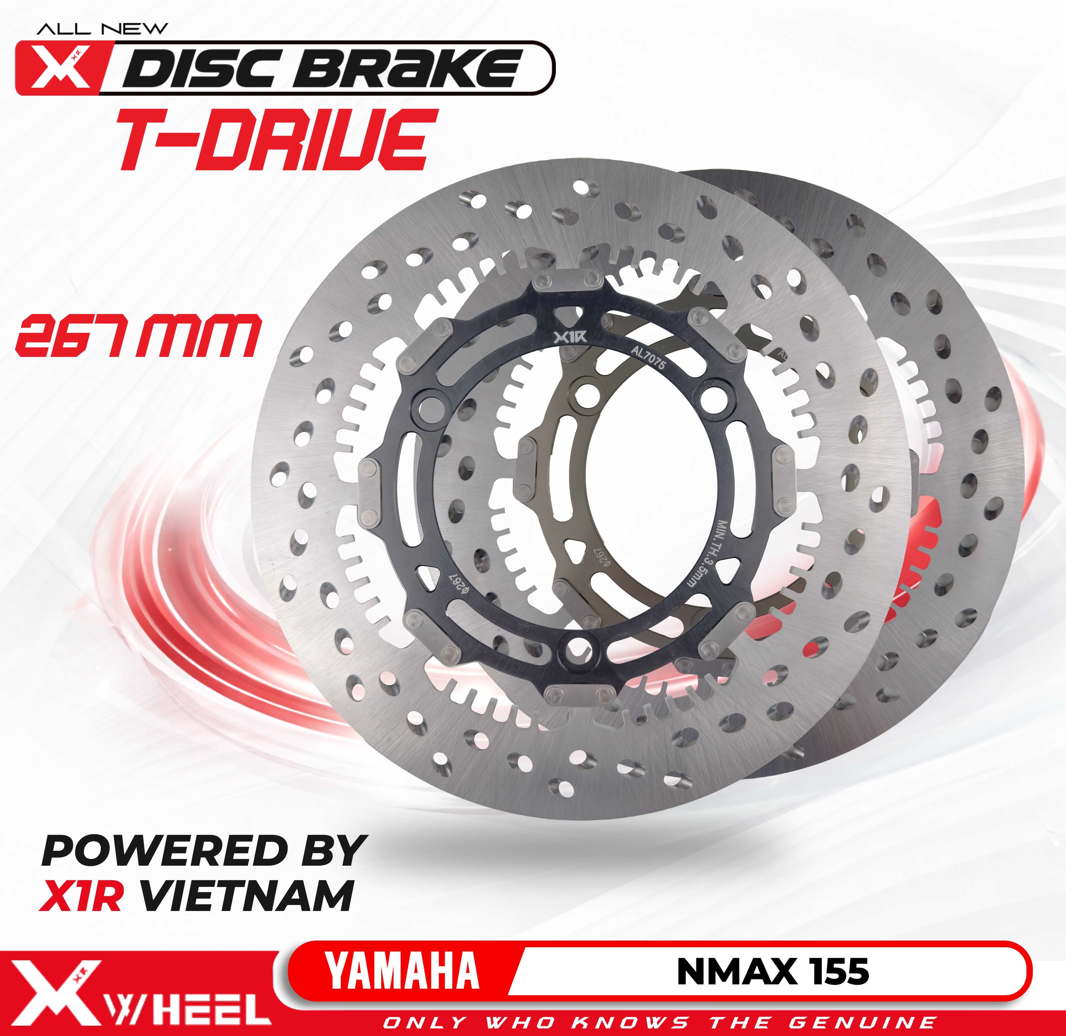 X-WHEEL T-Drive Brake Disc NMAX 155 267MM BlackGold