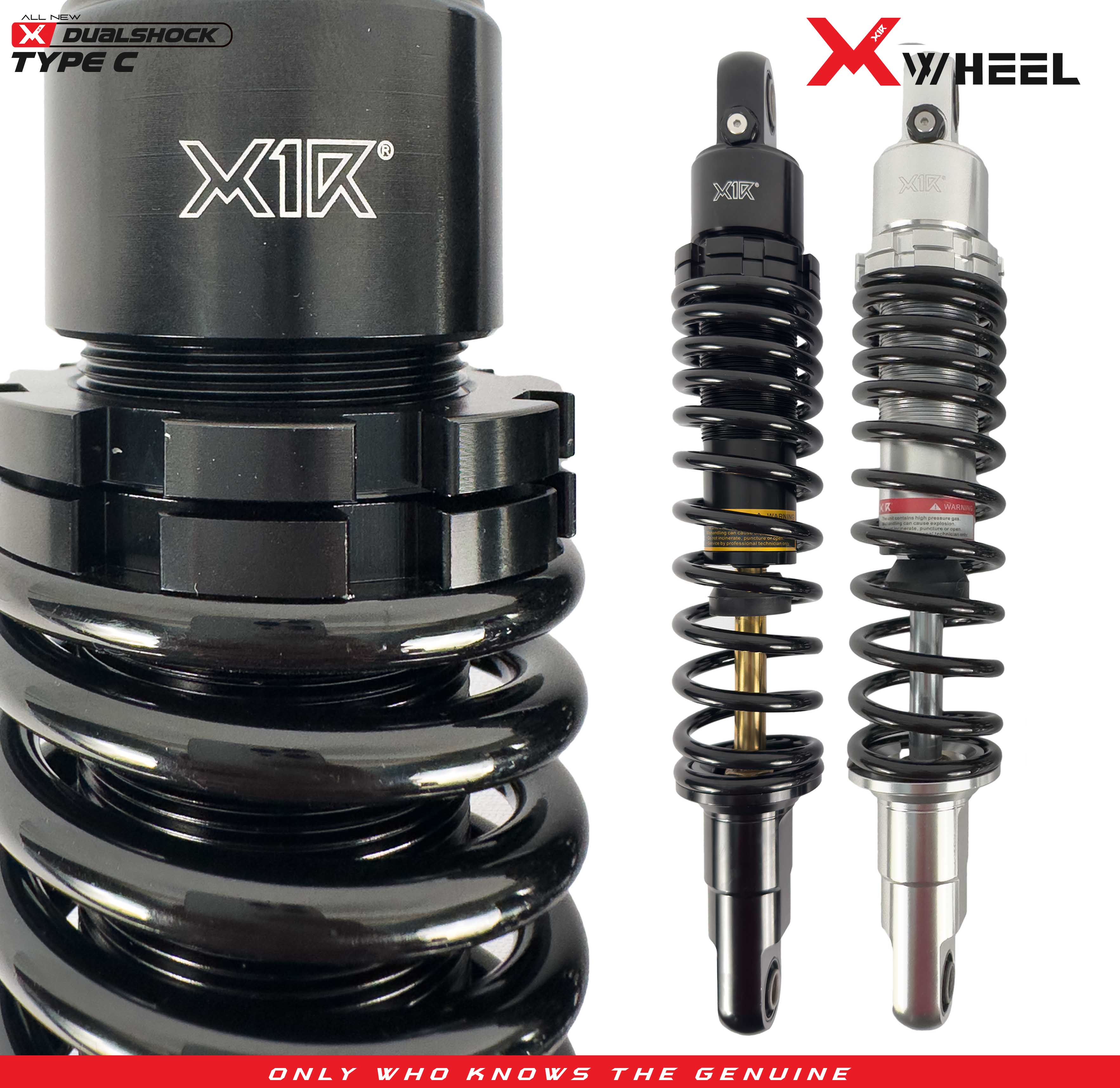 Shock Breaker Dual D-Series Type C Wave/Supra 125 335MM Black Gold/Black