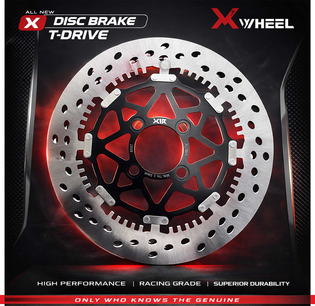 X-WHEEL T-Drive Brake Disc Left Vario 267MM Black