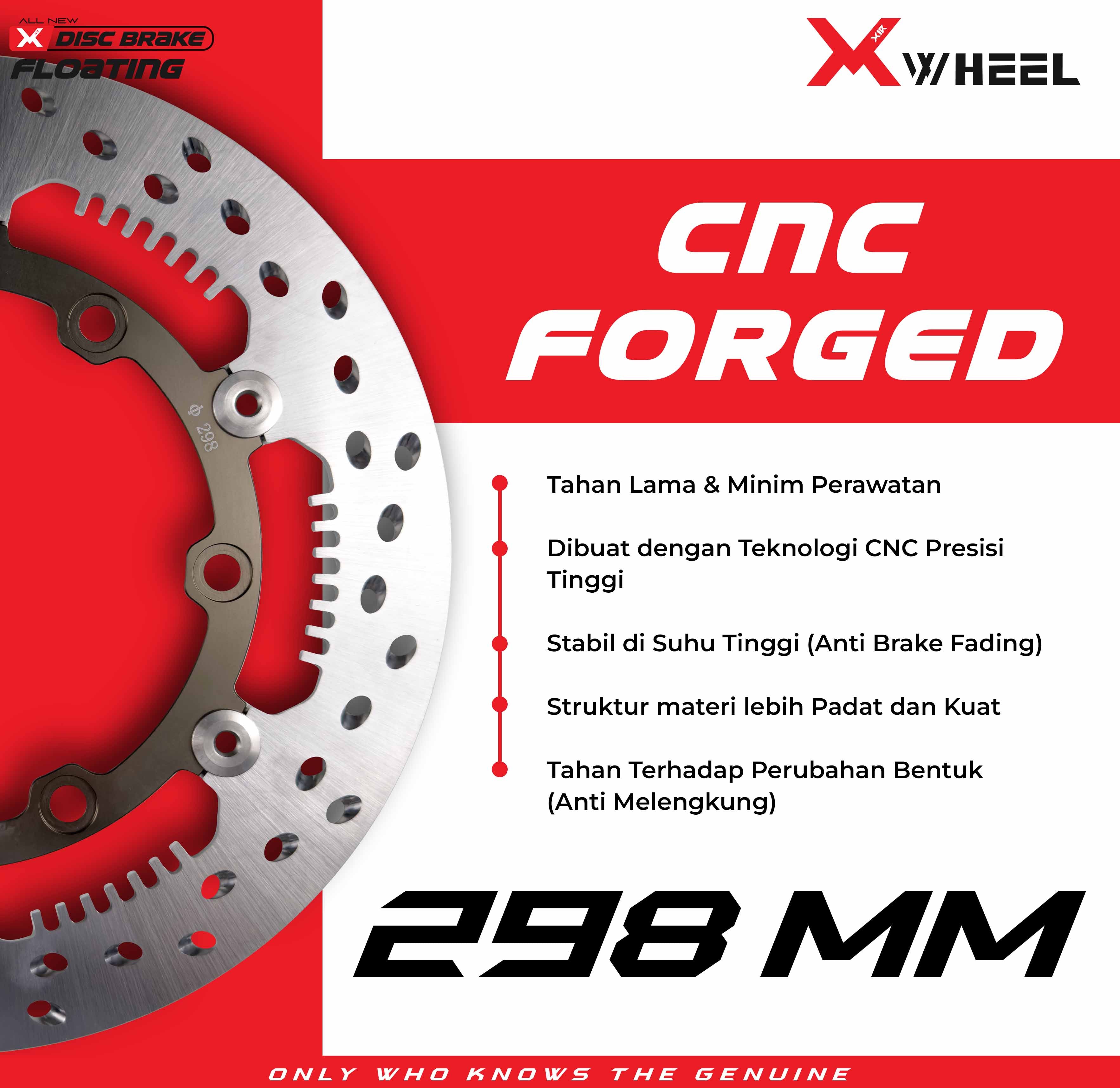 X-WHEEL Floating Brake Disc AL7075 SUPRA GTR150 298MM BlackGold