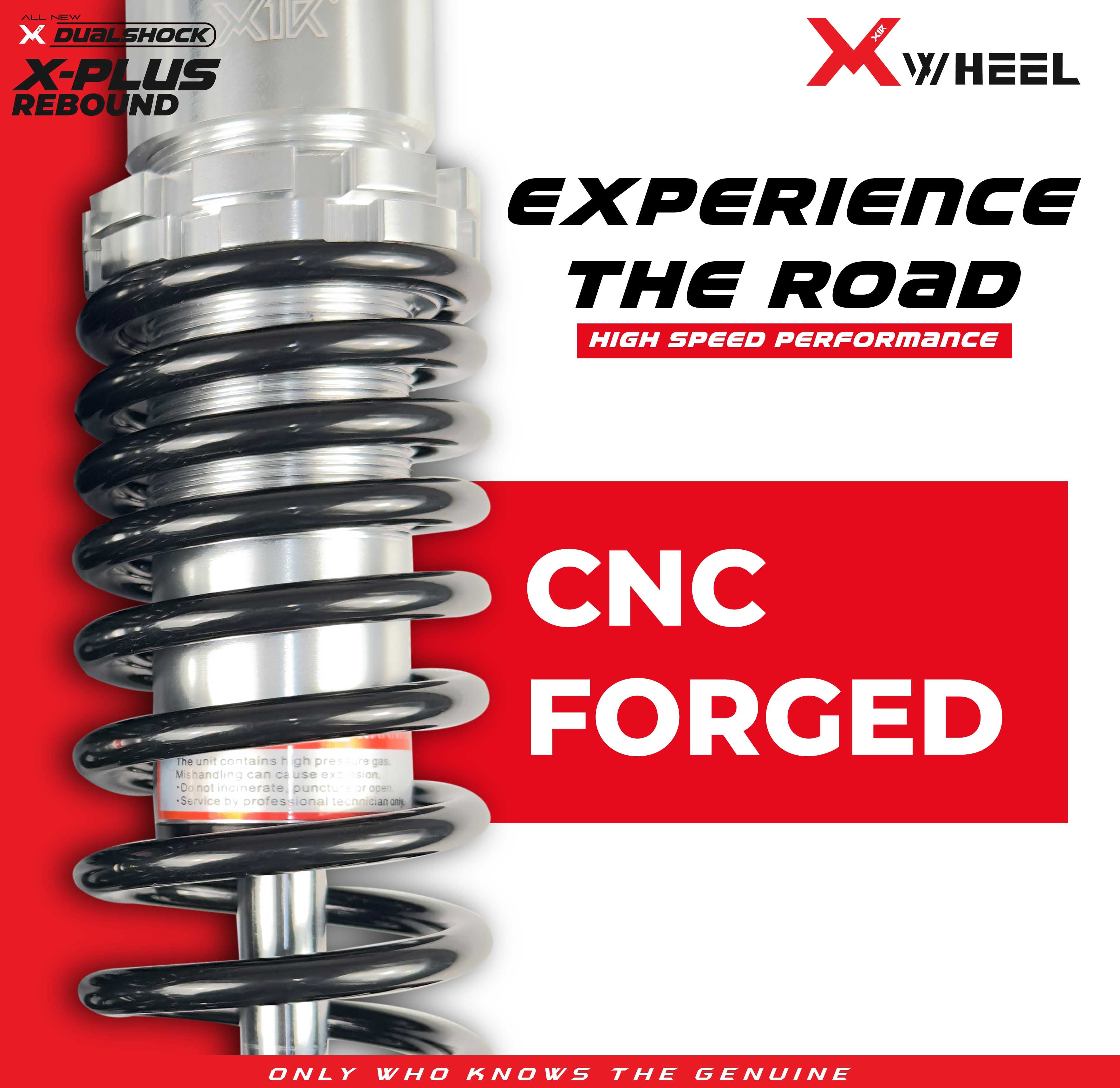 X-WHEEL Shock Breaker Dual D-Series X-Plus PCX 320MM Black/Black Gold