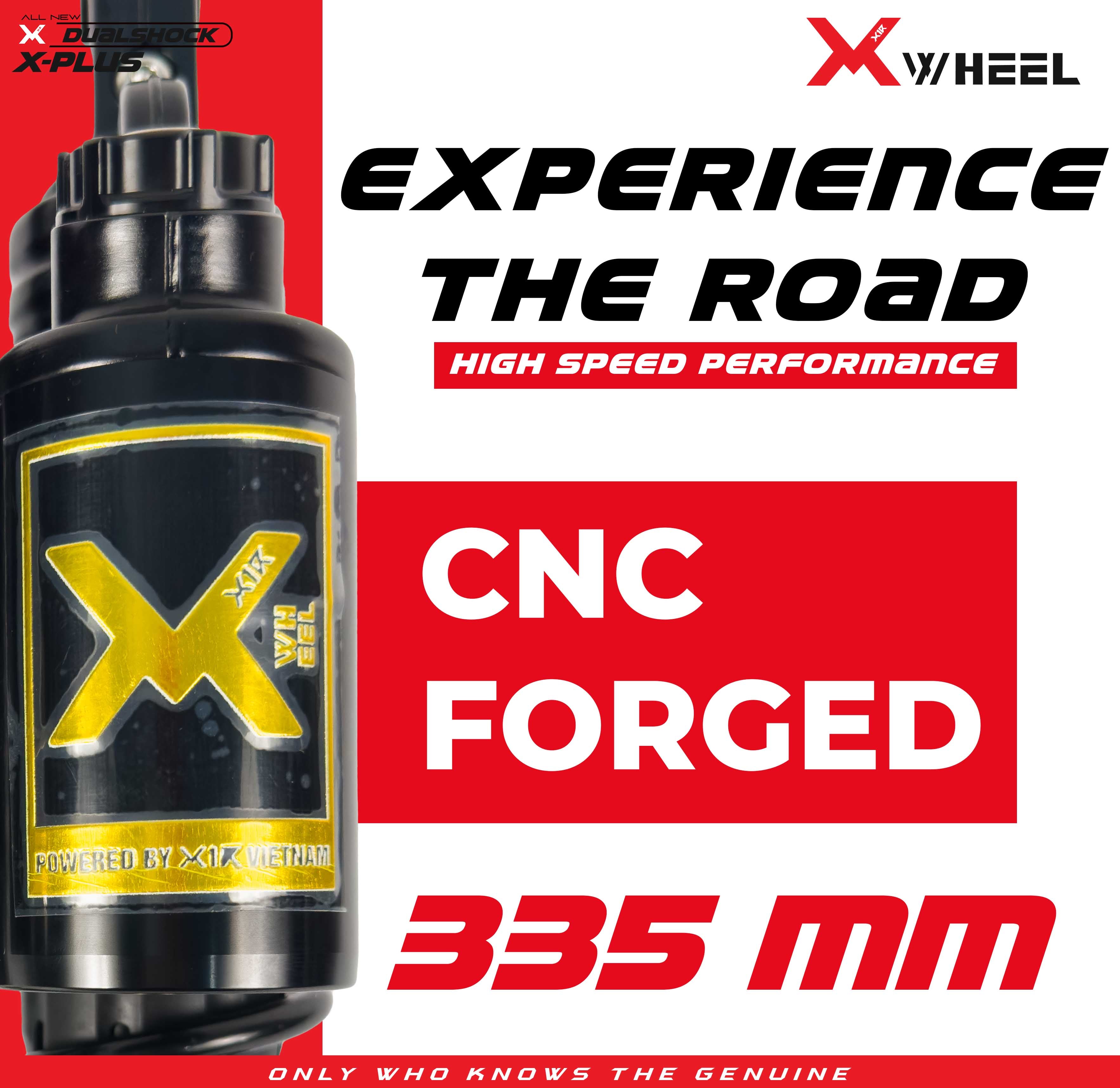 X-WHEEL Shock Breaker Dual O-Series X-Plus Supra 335MM Black Gold