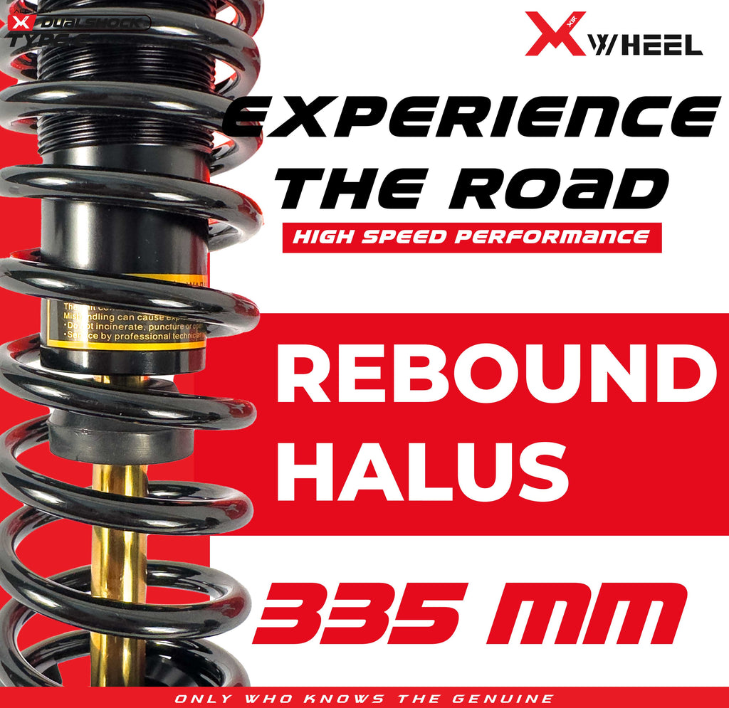 Shock Breaker Dual D-Series Type C Wave/Supra 125 335MM Black Gold/Black